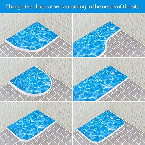 6.6 Ft Collapsible Shower Threshold Silicone Water Dam, For Bathroom Kitchen And More, Ideal For Wheelchair Accessible(6.6 Ft) #TOP1