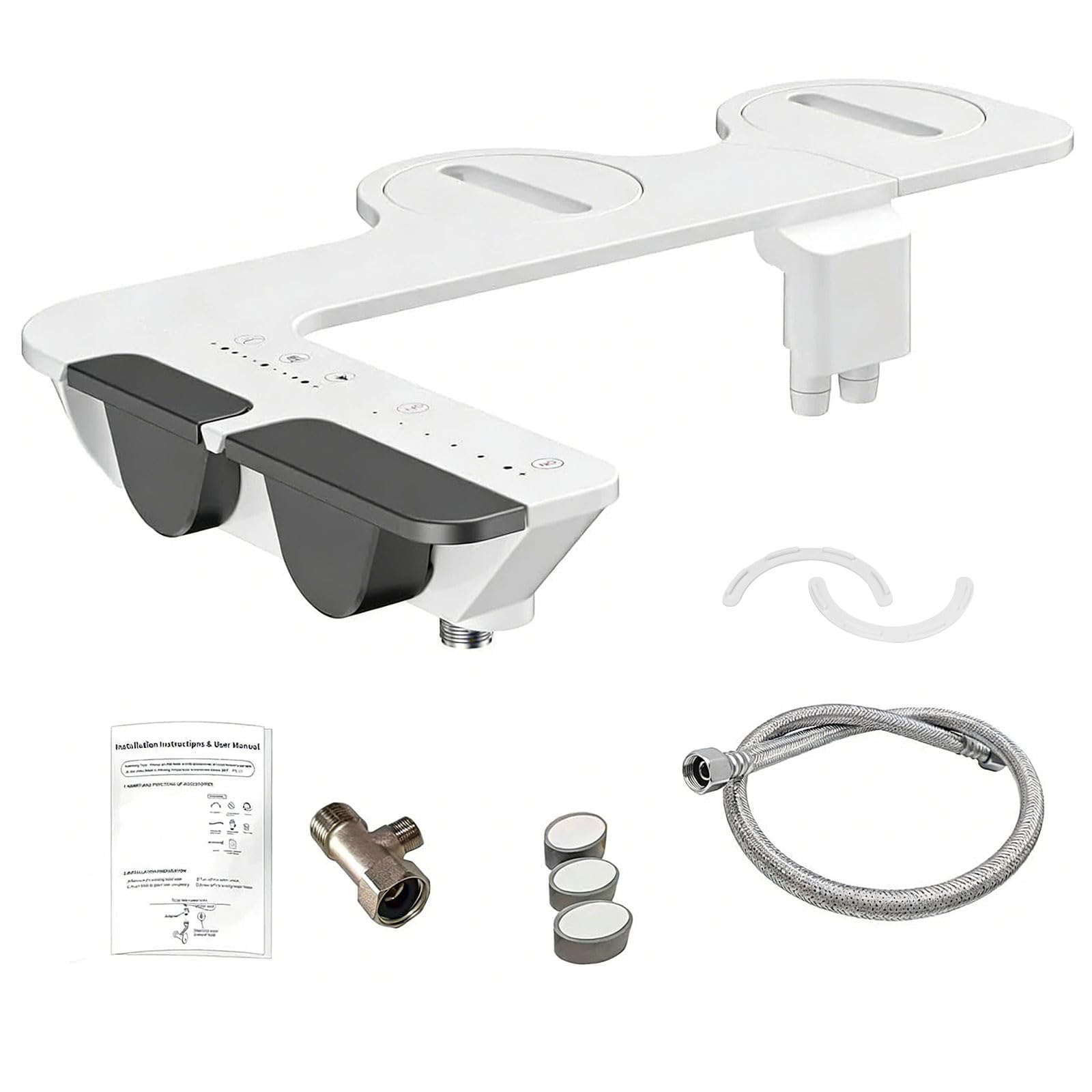 Permanent ABS Bronze Not Electric Bidet Highlighting Cold and Warm Water for Multiple Function Cleansing Stress Sanitation Bronze