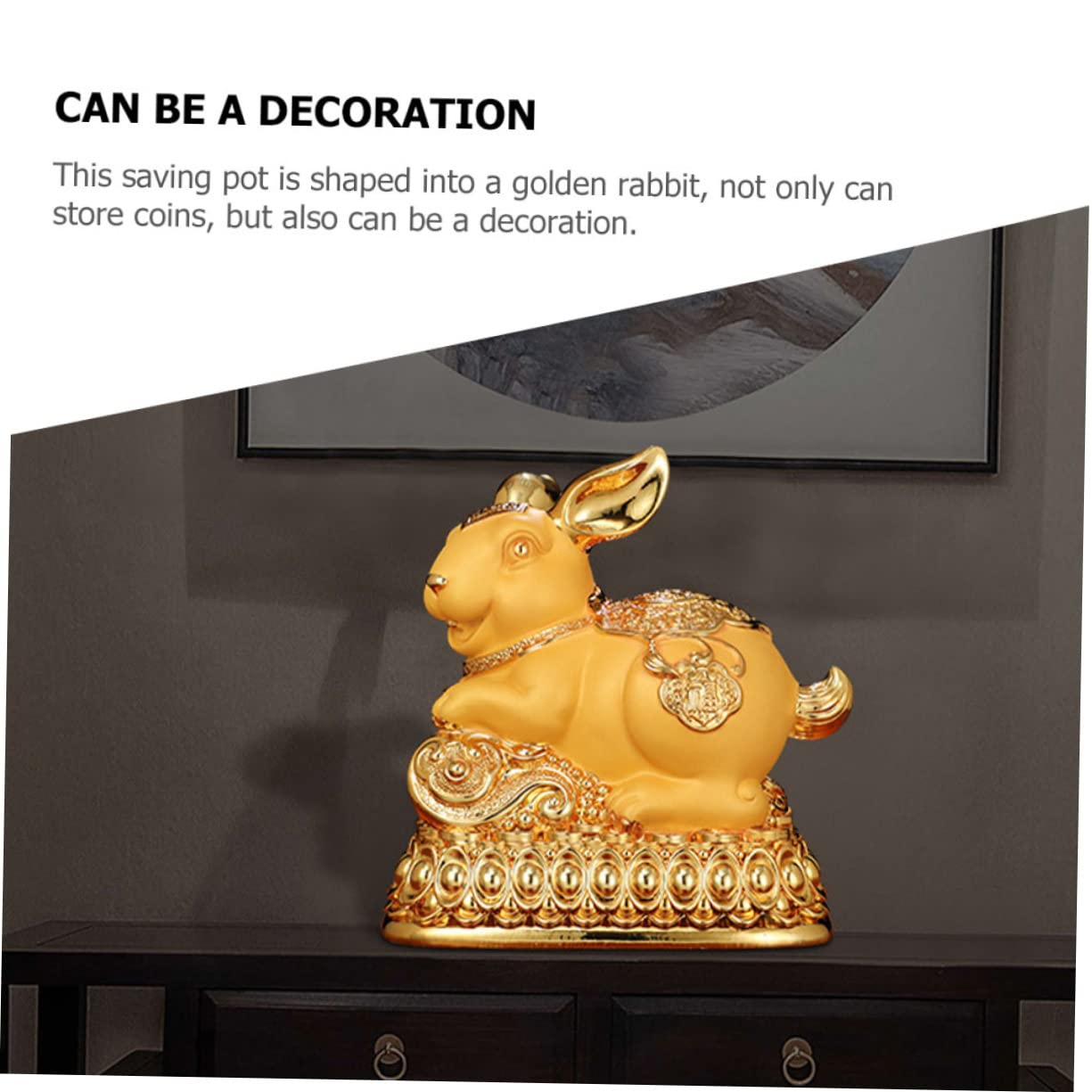 Alipis Forme De Lapin pour Décoration De Nouvel an Économie Pratique Et Élégante Accessoire De Bureau Adorable Et Chanceux