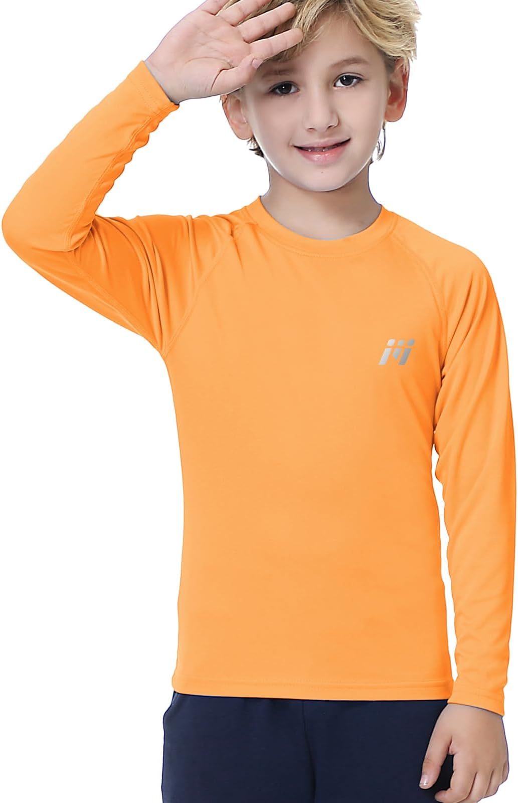 MEETWEE Boys Boys Rash Guard Long Sleeve Girl UPF 50+ Sun Protection Shirt Swim Shirts Youth SPF Quick Dry Shirt Swimwear Sunsuits