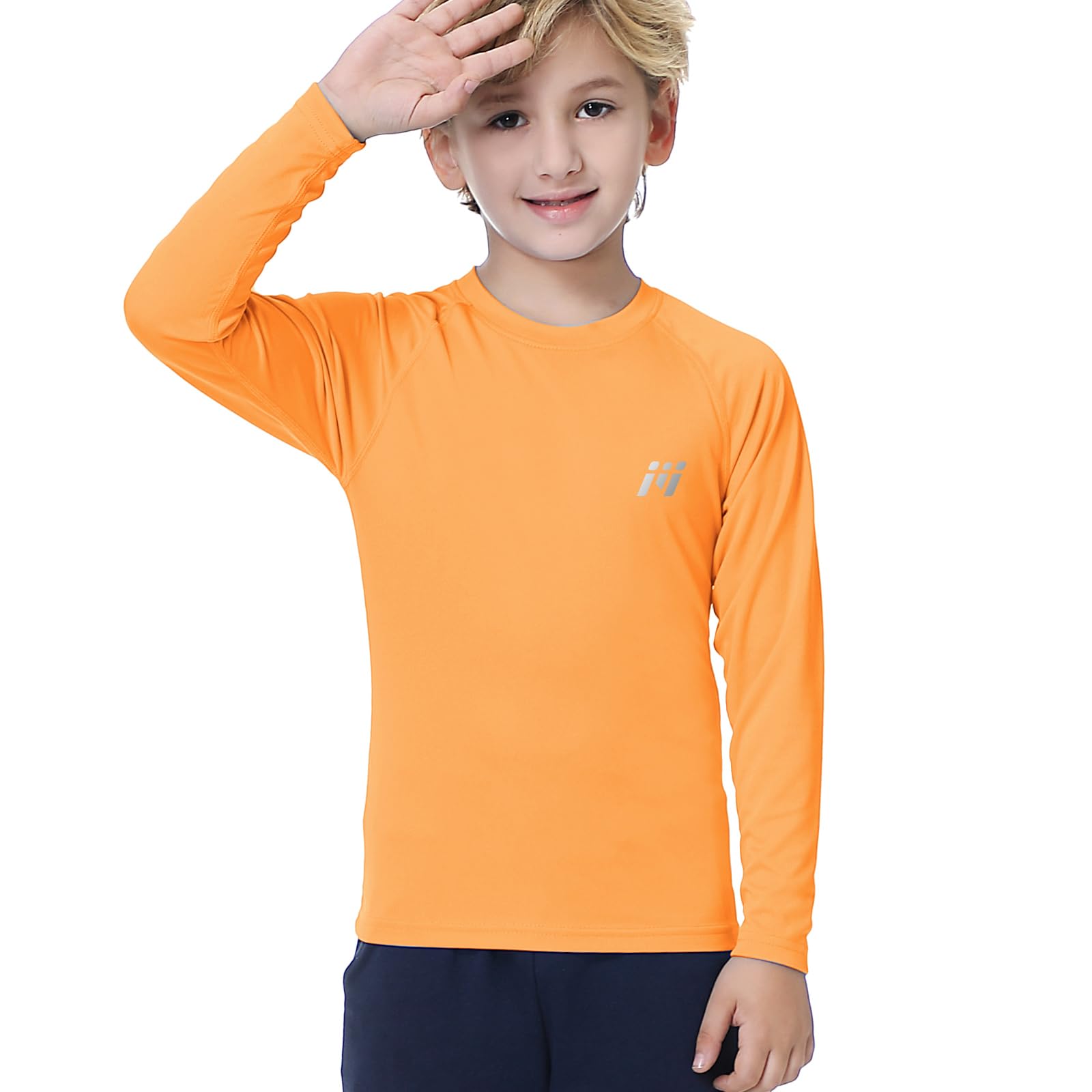 MEETWEE Boys Boys Rash Guard Long Sleeve Girl UPF 50+ Sun Protection Shirt Swim Shirts Youth SPF Quick Dry Shirt Swimwear Sunsuits