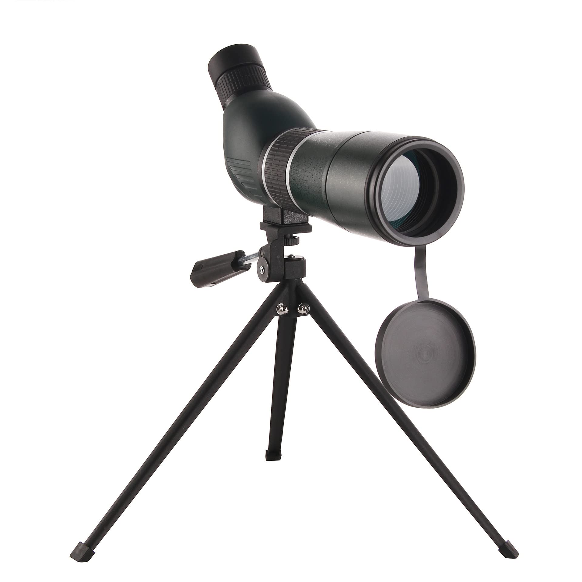 Telescopio Terrestre 20-60X60 con Trípode, Bolsa de Transporte, Adaptador for Teléfono Inteligente - BAK4 Monocular de Observación de Aves Impermeable en Ángulo de 45° for Tiro al Blanco, Caza, Paisaj