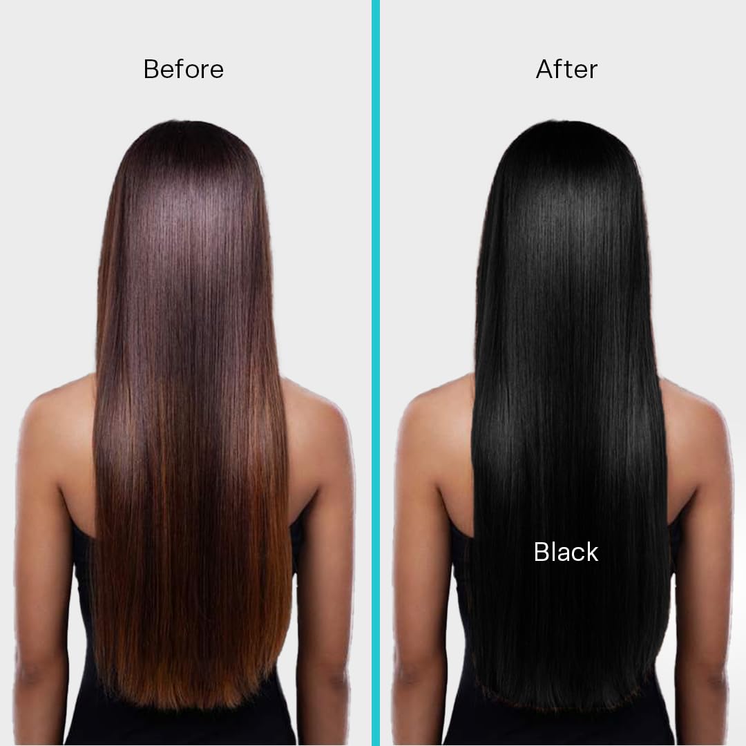 ARGATIN Professional Naturalis Hair Color Developer 20 Volume 6% 1000ml + Hair Color Tube No.1 Black 80gm (Ammonia Free) | 2in1 Formulation with Enriched Pro Vitamin B5 4
