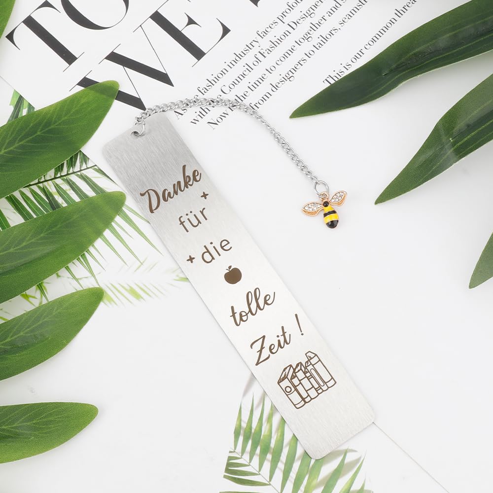 Erzieherin Geschenk Lesezeichen - Metall Lesezeichen Als Dankeschön Geschenk