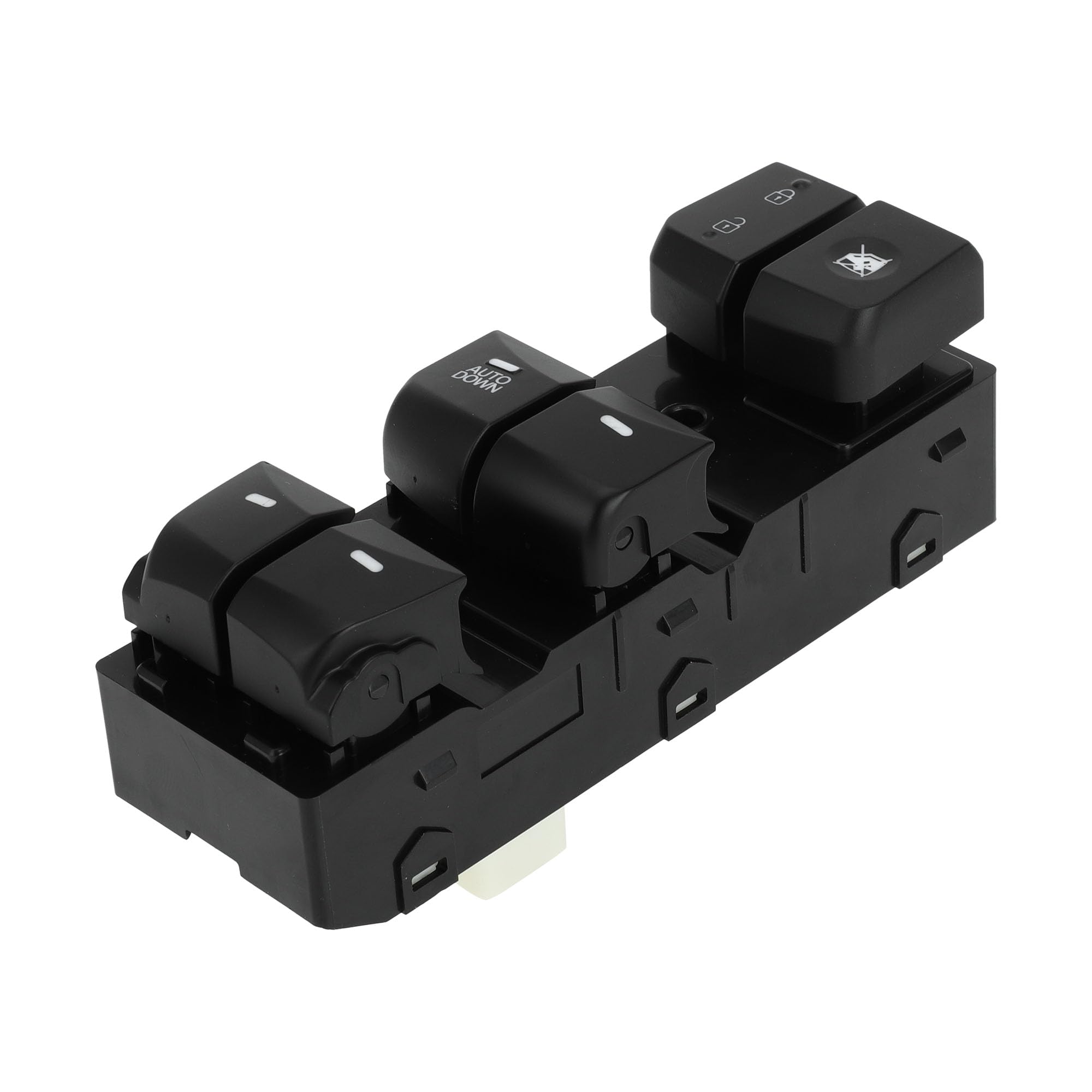 A ABSOPRO 1 AUTODOWN Power Window Switch No.935704V000 16pins Front Left Driver Side Window Control Switch for Hyundai Elantra Move 2012-2016 Black