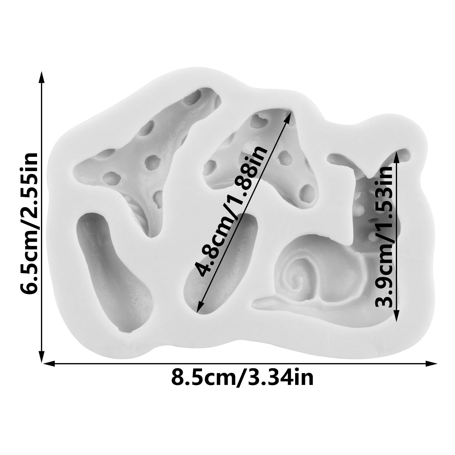 MYPRACS Set Di 4 Stampi In Silicone Per Decorazione Di Torte, Caramelle, Cioccolato, Pasta Di Gomma, Zucchero