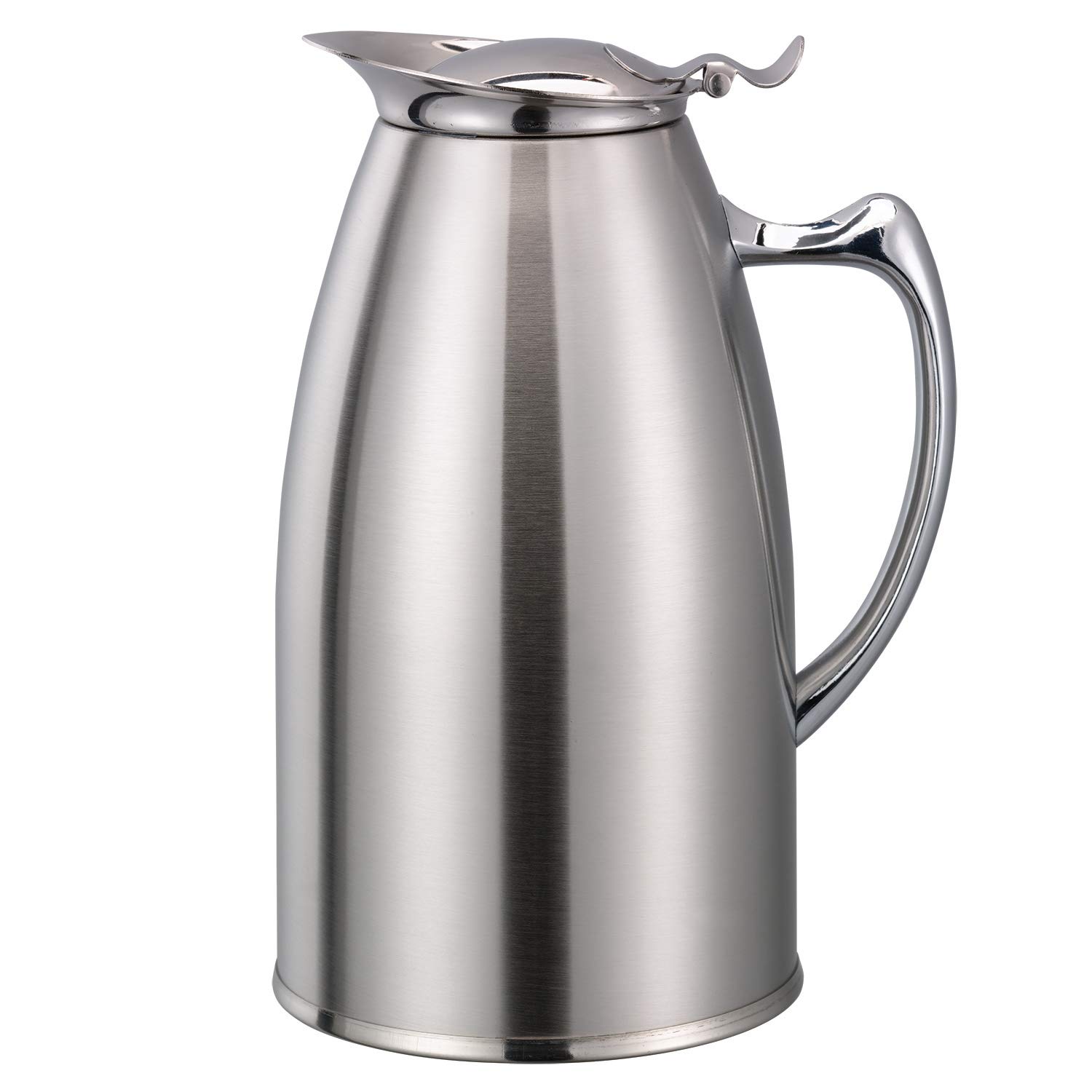 Service Ideas WP1SA Water Pitcher, Foam insulated, Stainless Steel, Satin Finish, 1L