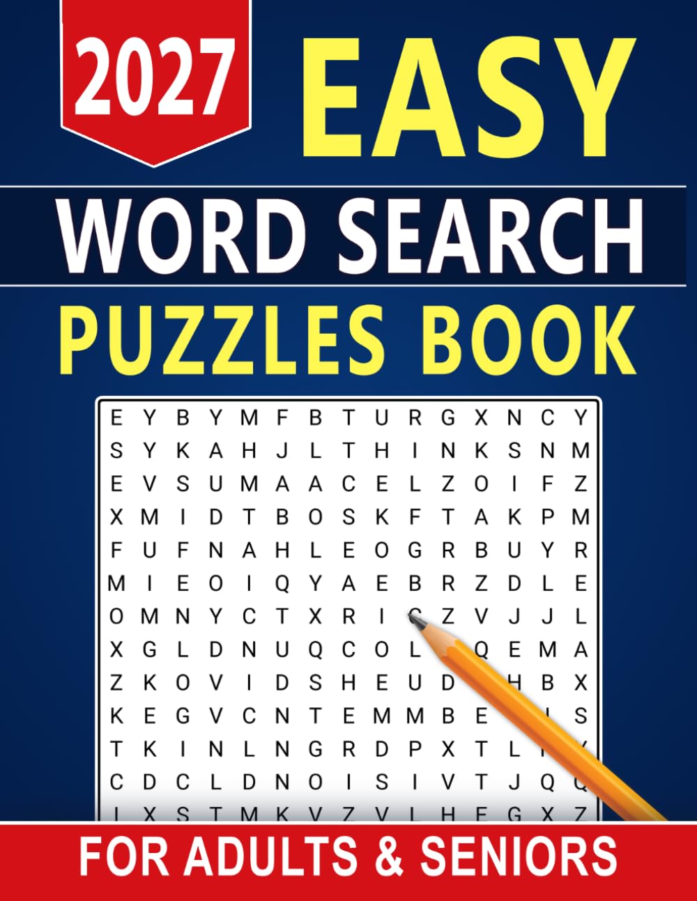 2027 Easy Word Search Puzzles Book For Adults & Seniors: Relaxing Challenges to Keep Your Mind Active