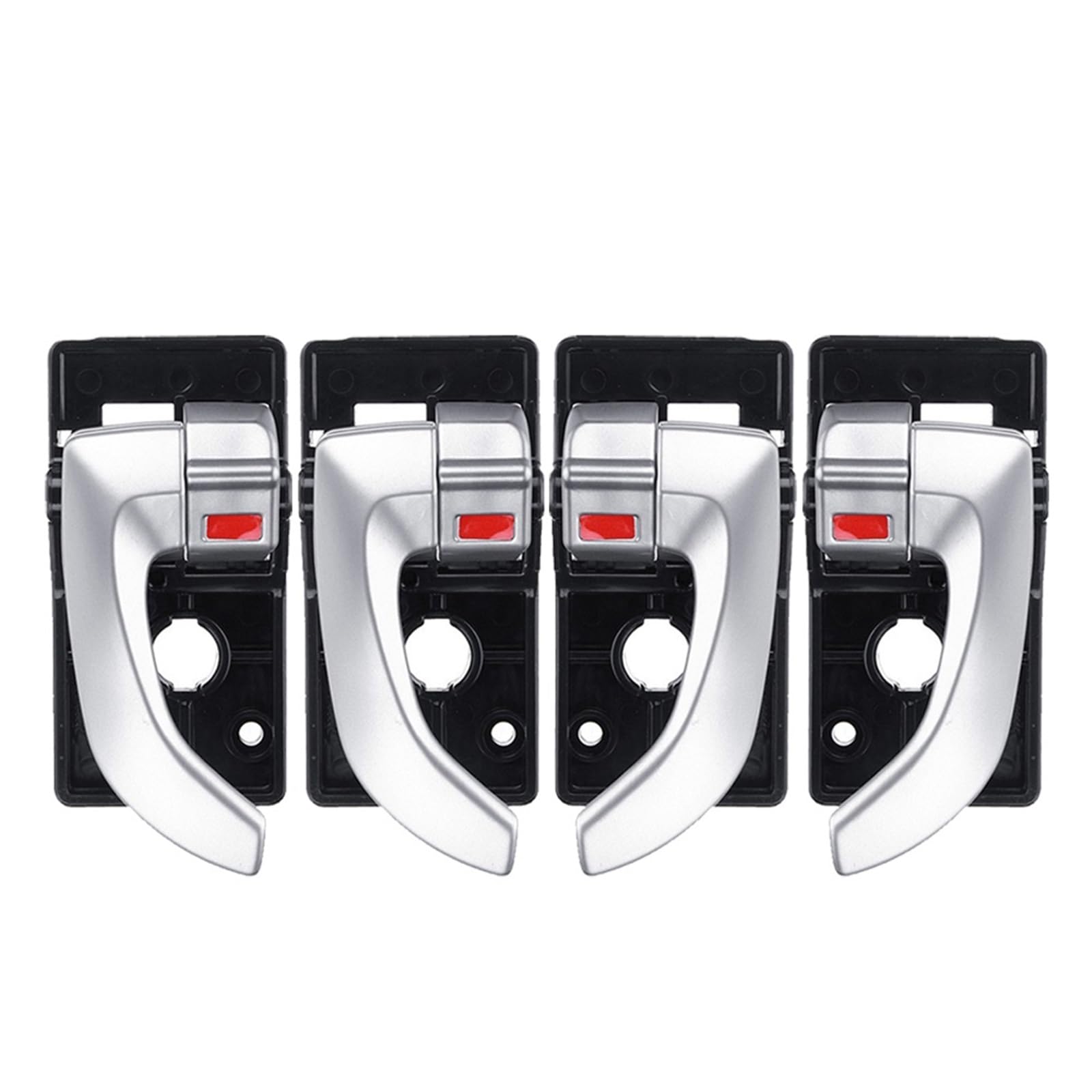 Gtdtixc Silver Car Door Inner Handle For Hyundai For Tucson 2005-2009 82620-2Z02 Car Interior Inside Door Handle Left Right Replacement Set(Silver)