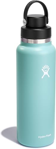 Miniatura 3 de Hydro Flask Botella de agua Acero inoxidable aislado Tapa de boca ancha para chug, antiderrames, a prueba de fugas en rocío de 40 onzas