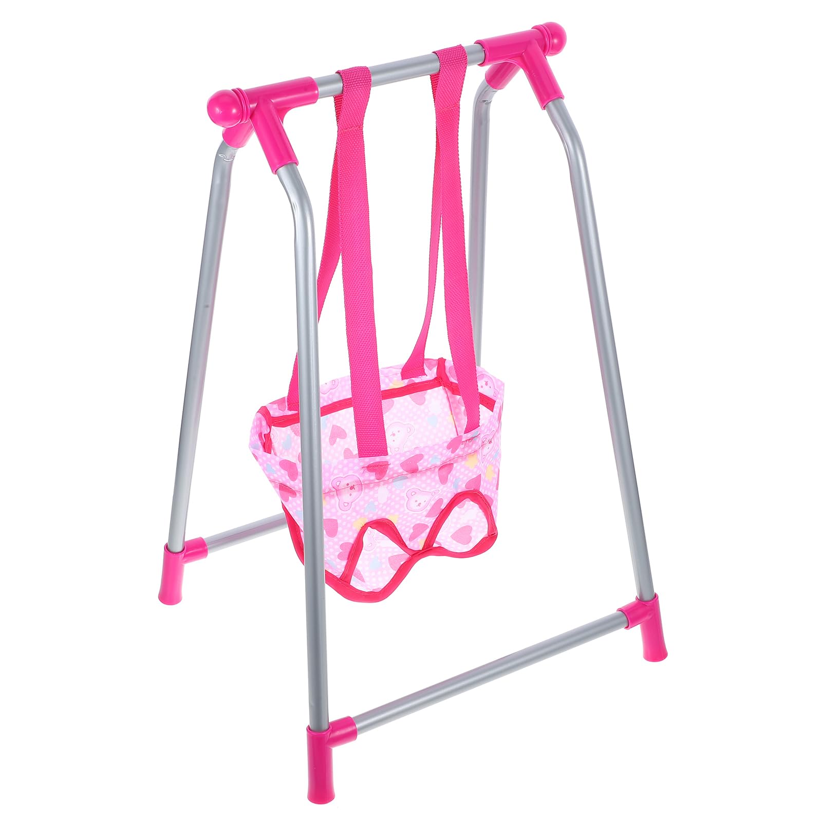 HEMOTON Dondolo per la casa delle bambole, accessorio per la casa delle bambole, altalena sospesa per bambole, modello in miniatura, modello di altalena in plastica per bambini