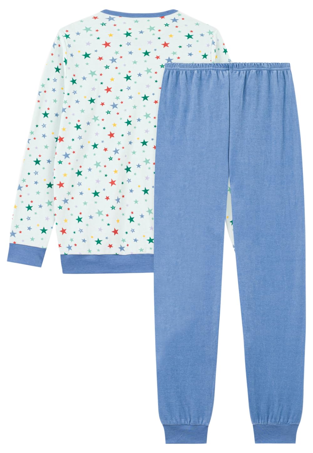Petit Bateau Pigiama Bambino in Velluto Stampato Stelle 14A Blu/Multico
