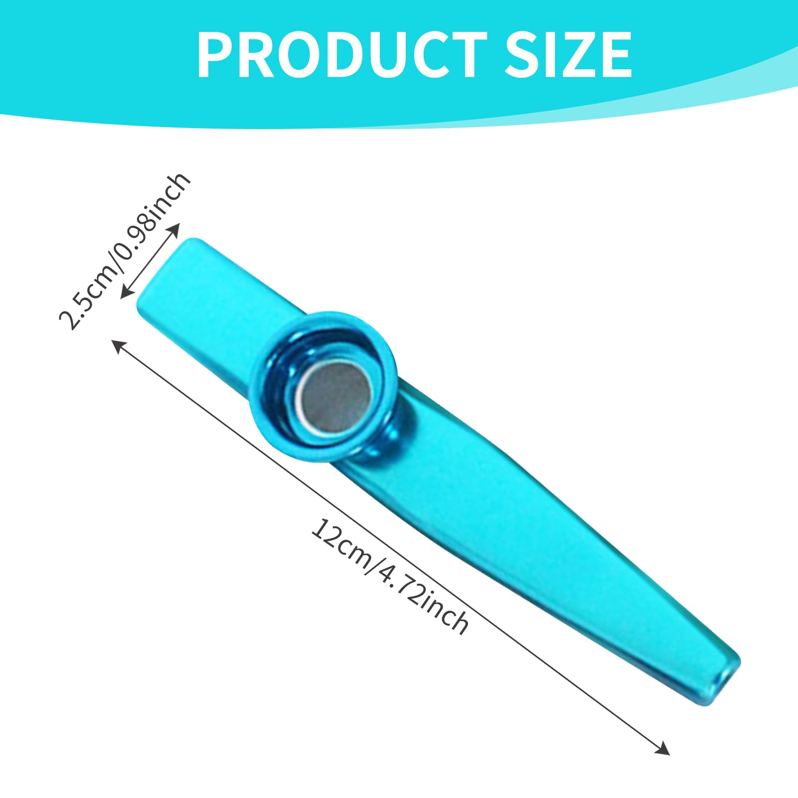 6Pcs Multipack Kazoo Musical Instruments for Kids Adult Aluminum Alloy Kazoo Sets Musical Instruments for Guitar Violin - Image 2