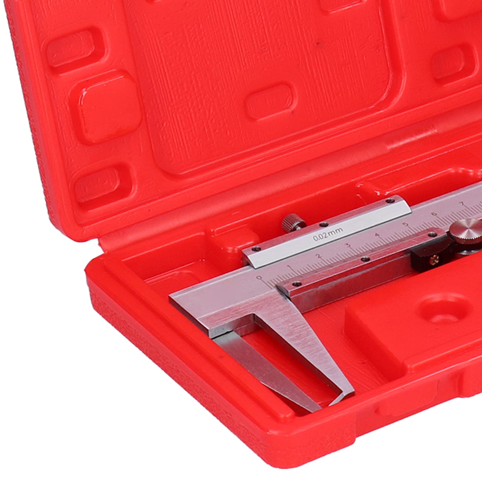 YWBL-WH Calibre Vernier Calibre de Diámetro Interior de Acero Al Carbono 0-150 Mm Lectura Vernier Mecánica 0,02 Mm para Mecanizar Medición de Ranura de Orificio Interior Uso Industrial