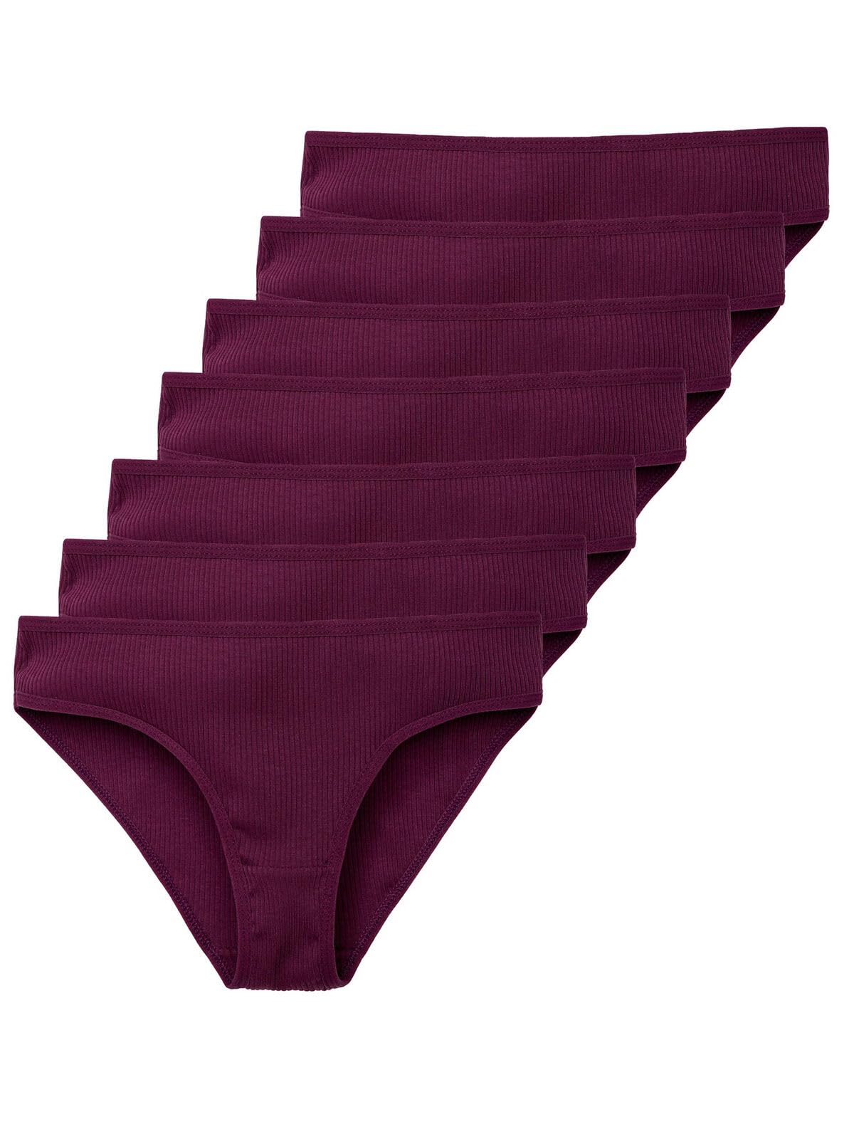 Tazzio Damen Slip 7er-Pack Unterhosen Slips Unterwäsche Pantys Mehrpack Schlüpfer Baumwolle Set F901