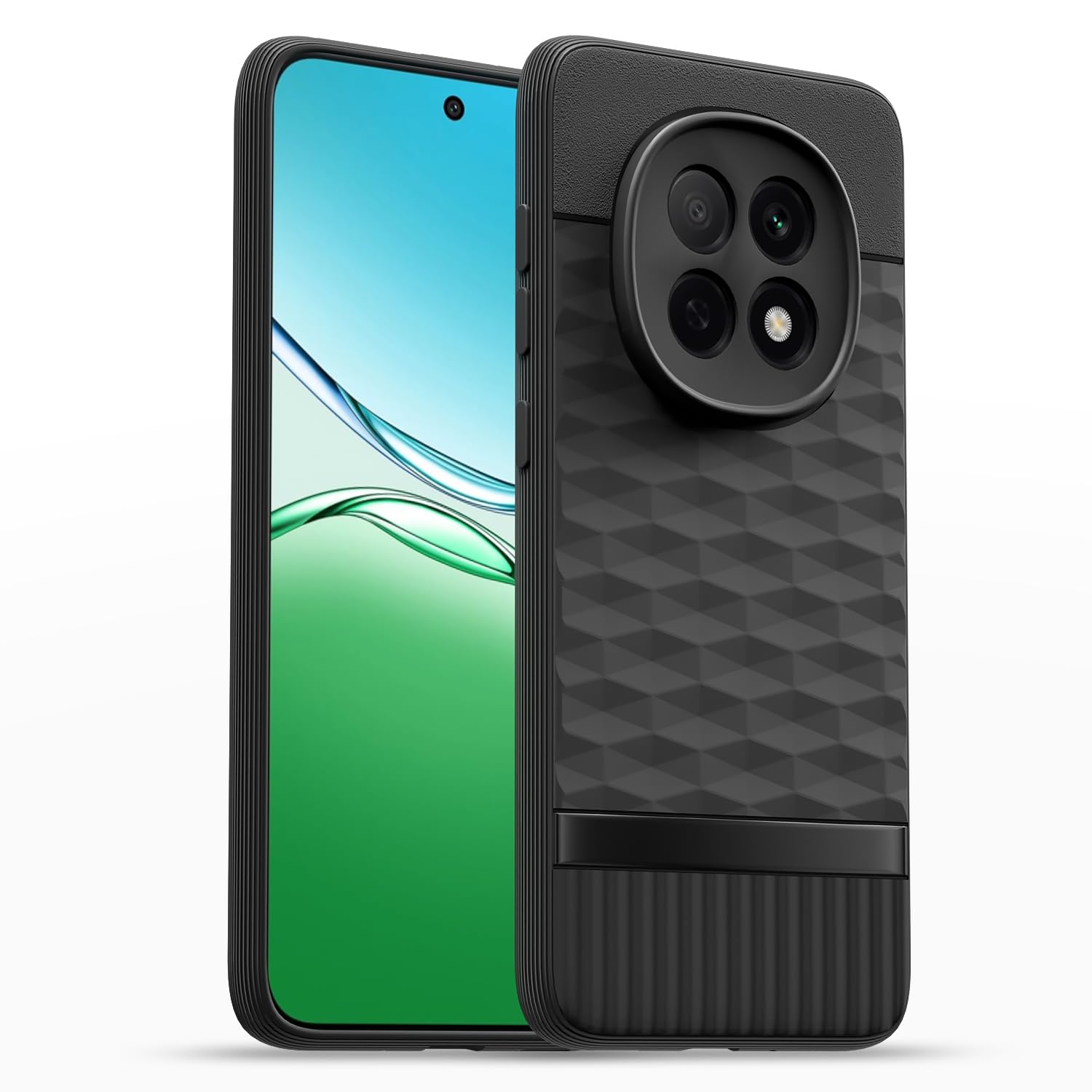 Amazon Basics Back Cover for Oppo F29 Pro 5G | Full Camera Protection | TPU Soft Flexible Shockproof Bumper Case(Black)
