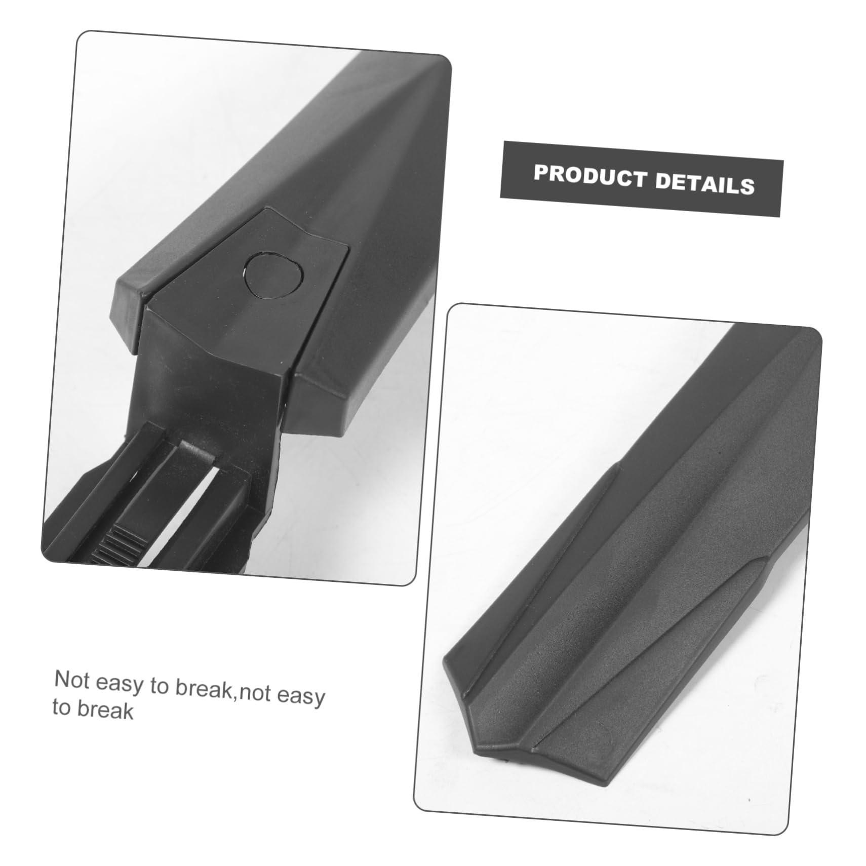 Toddmomy Guardabarros Delantero y para Bicicleta De Montaña. Calcomanías De Bicicleta Partes De La Montaña Cubierta De De Cross Pedales Agua De Lodo Black El Plastico