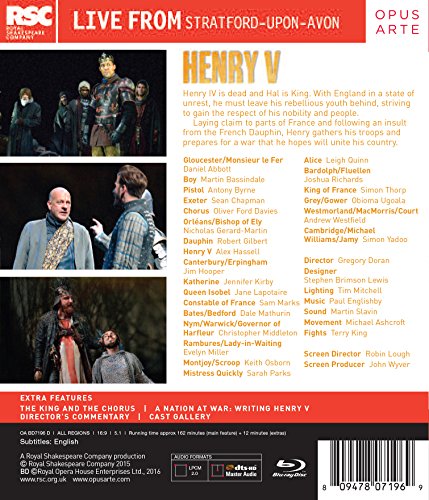 Henry V Blu-ray Shakespeare en Stratford-upon-Avon 2015 edición teatro británico original 4