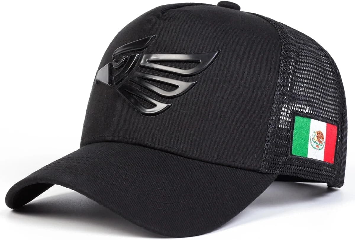 Mexican Mexico Hat Hecho En Mexico Eagle Aguila Snapback Flat Bill Baseball Cap