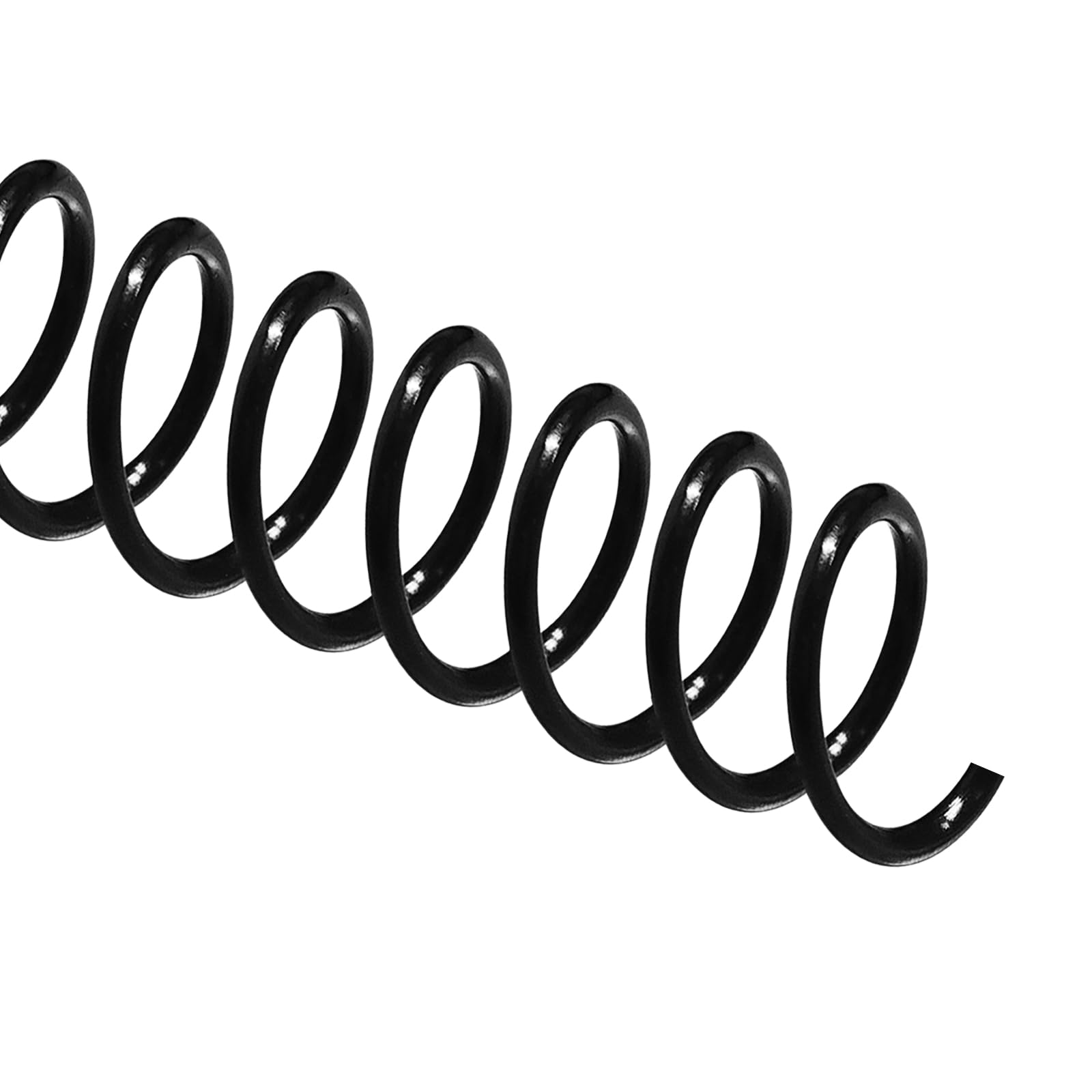 TOTiyea 100 Pack Plastic Spiral Binding Coils,16mm(5/8") Binding Spirals,140 Sheet Capacity,4:1 Pitch, Black