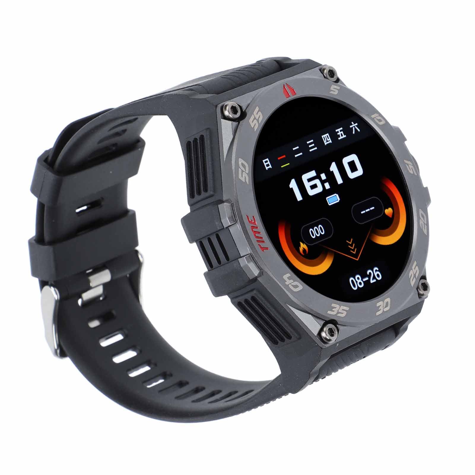 Cocoarm Smart Watch con Auricolari, Pagamento Offline, 1.53in (BLACK)
