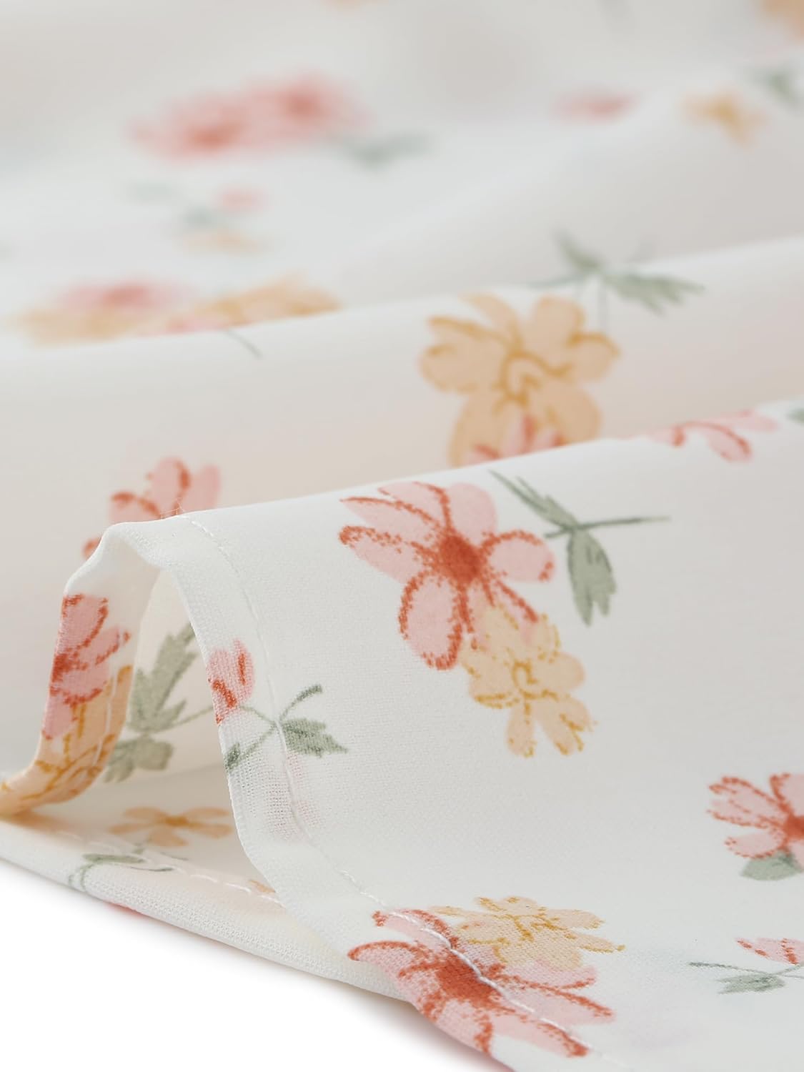 Agnes Orinda Plus Size Floral Blouses for Women Cut Out 3/4 Sleeve Babydoll Peplum Tops - Image 5