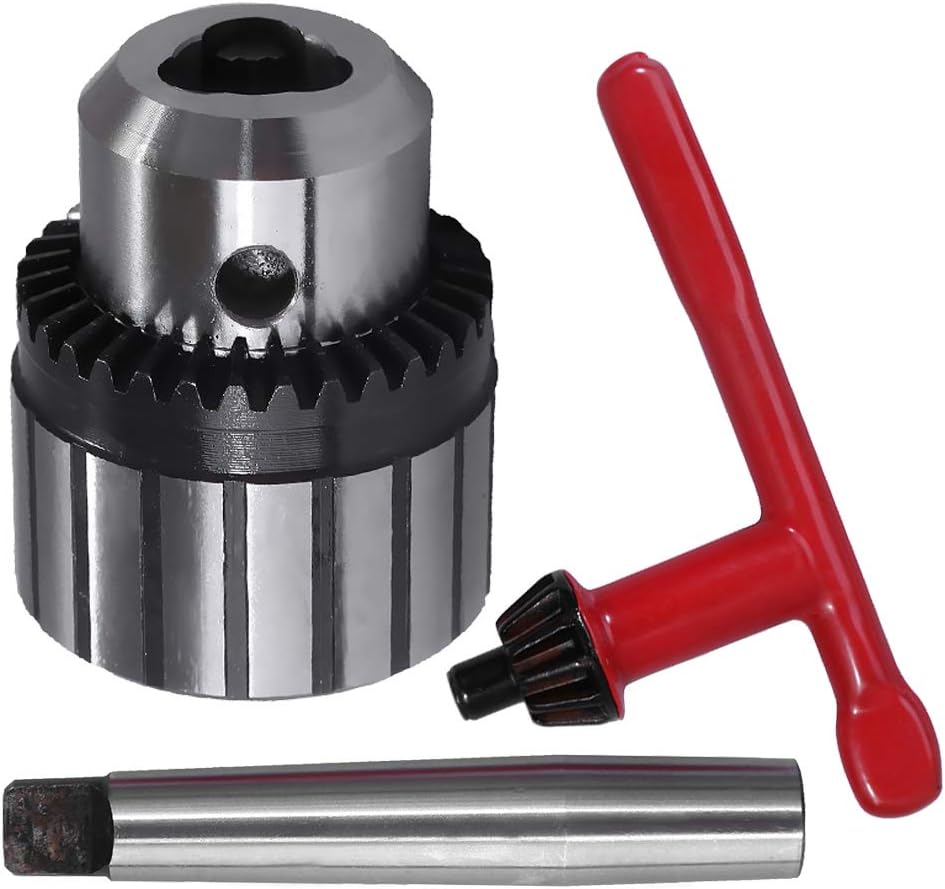 5/8"Heavy Duty Drill Chuck Shank Replacement for MT2 Shank with Drill