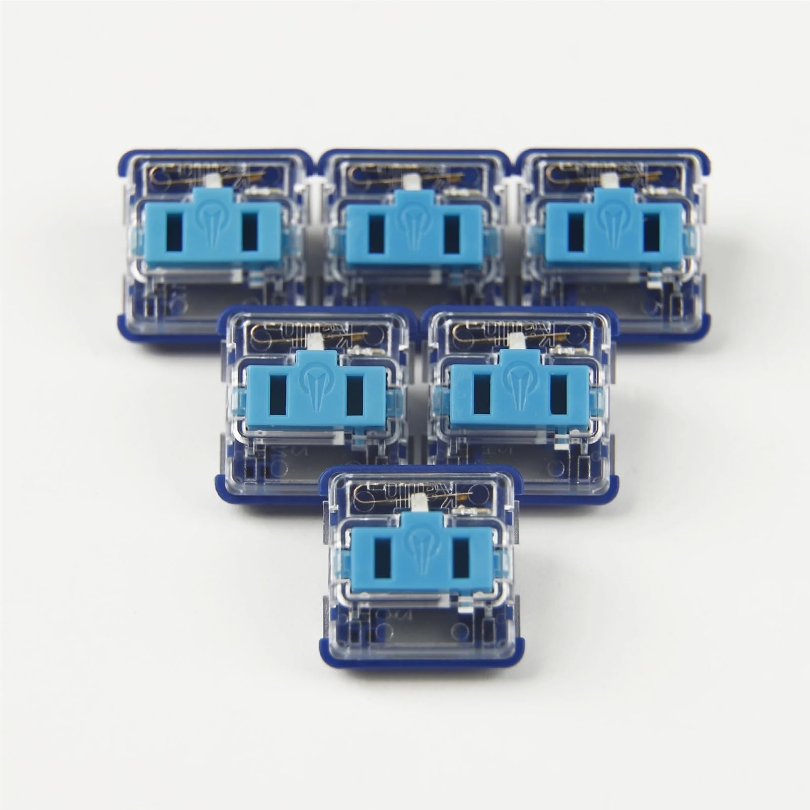 Low Profile Choc Switch 1350 Schokoladentastatur, Blauer Schalter, 25 g, linear, for mechanische Tastatur (Size : 70pcs, Color : Choc Blue)