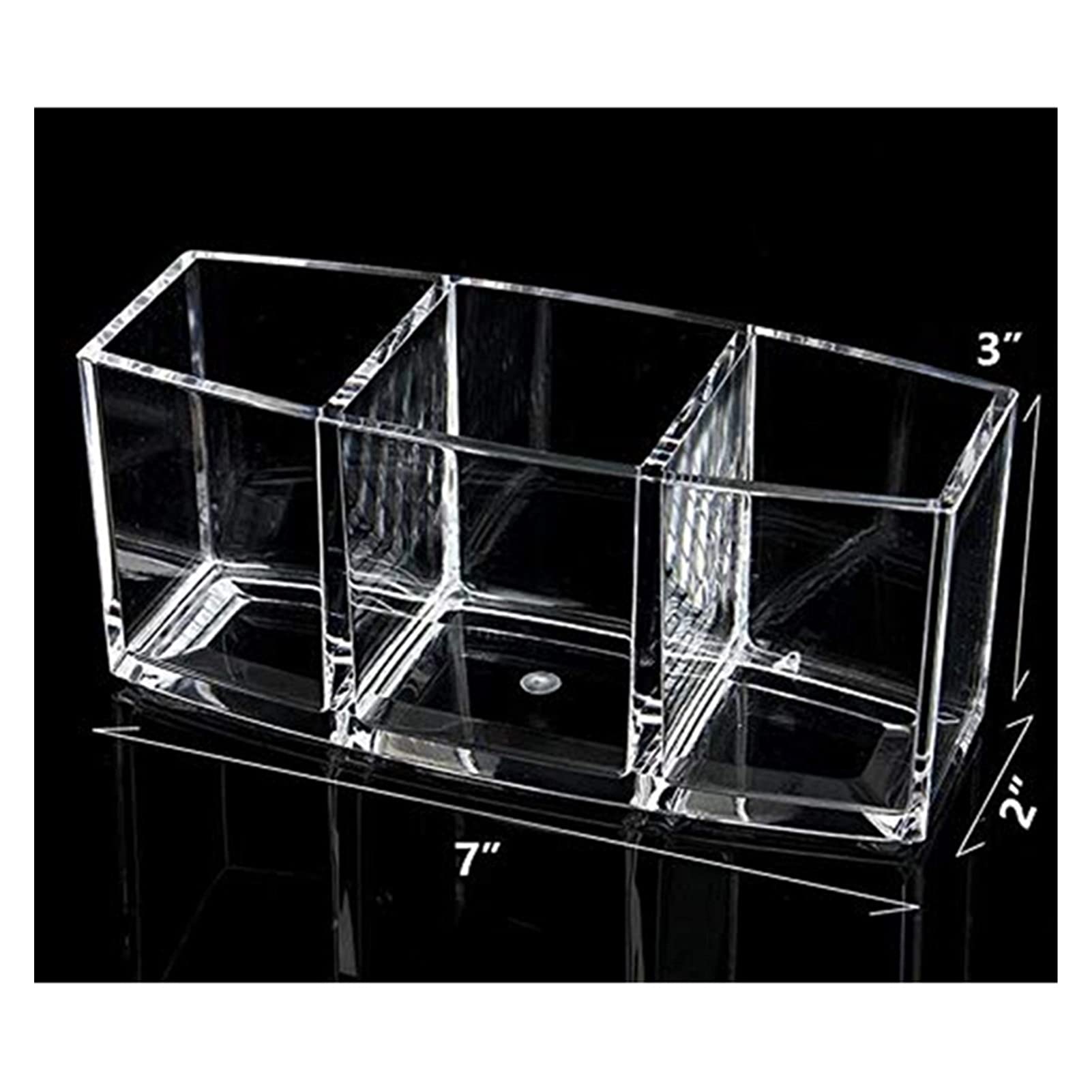 Portapenne Scrivania Portapenne 3 Pack Penna Penna Pennello Brush Holder Organizer 3 Scomparti con Tazza di stoccaggio Holding for Bagno Desktop Porta Matite