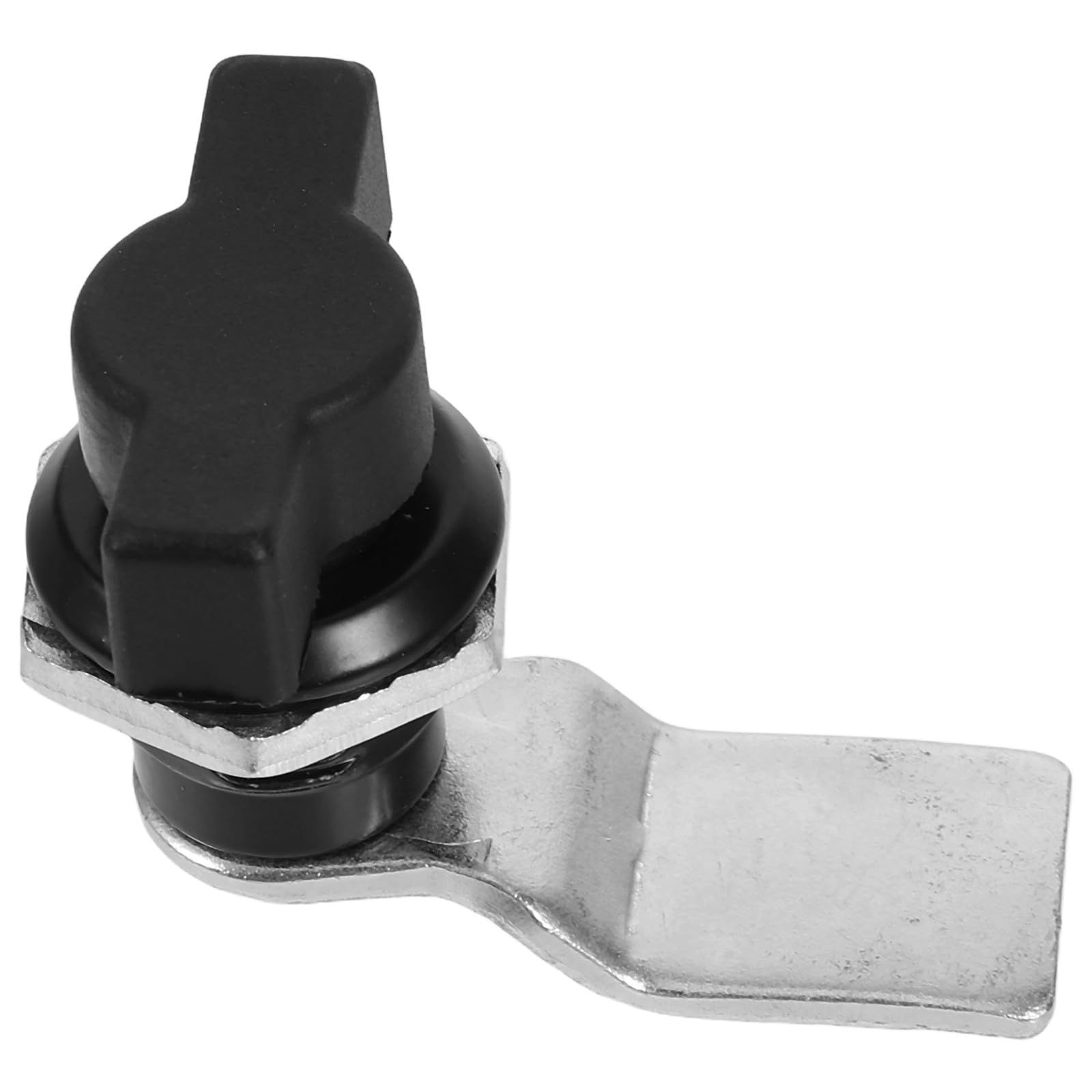 Black T-Handle Cam Lock Swing Knob Offset Cylinder Lock for Electric Box Cabinet Toolbox Chassis Drawer