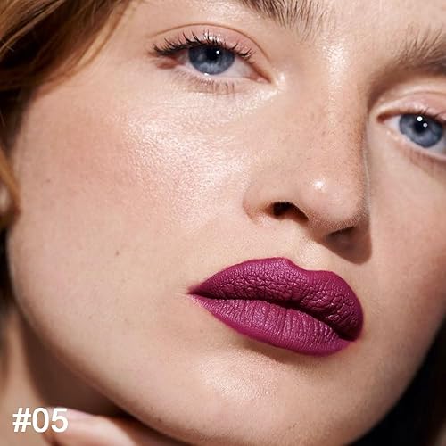 Miniatura 2 de Kaely Kit de delineador de labios y lápiz labial 2 en 1 morado ciruela para mujer, kit de labios mate con delineador de labios, manchas de labios de