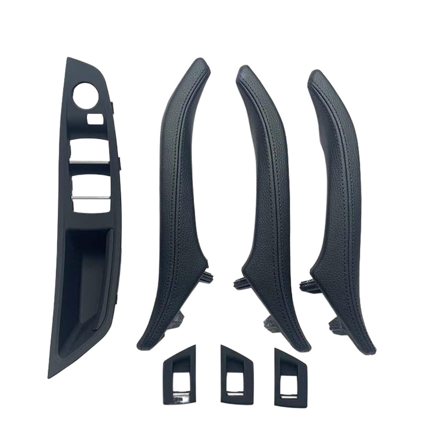 OEXRIGRU Car Interior Door Handles for BMW 5 Series F10 F11 F18 520i 523i 525i 528i 535i Car Interior Handle Panel Pull Trim Cover(LHD Black)