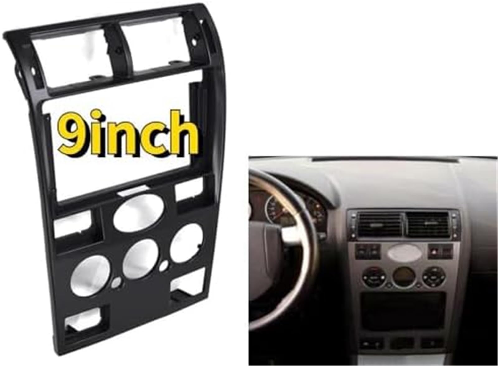 Zestaw samochodowy stereo Rama radia samochodowego, dla forda Mondeo Sedan 2000-2003 2 Din uchwytów audio panel nawigacji Gps Fhcbutae