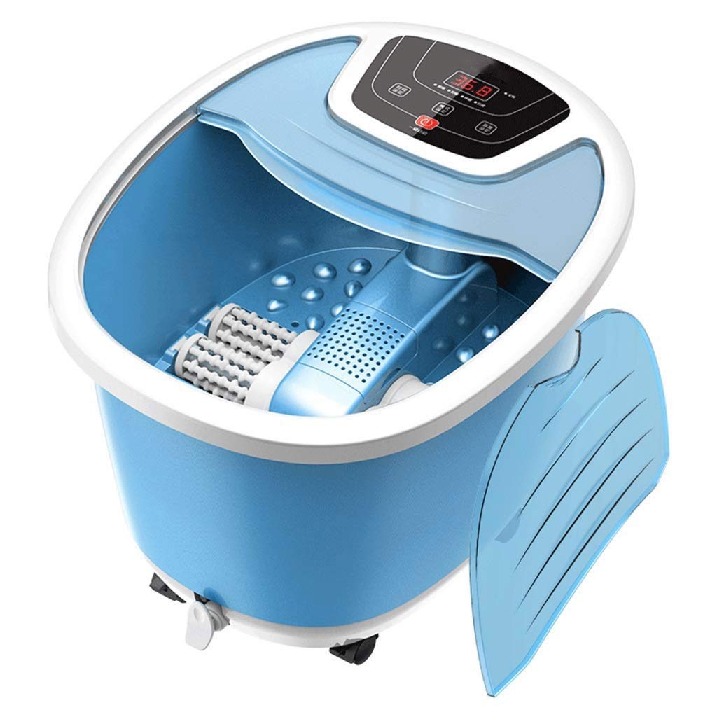 RANRANJJ Foot Spa Bath Motorized Massager with Heat and Massage and Jets, Adjustable Time & Temperature, Relaxing w/o Noise LED Display