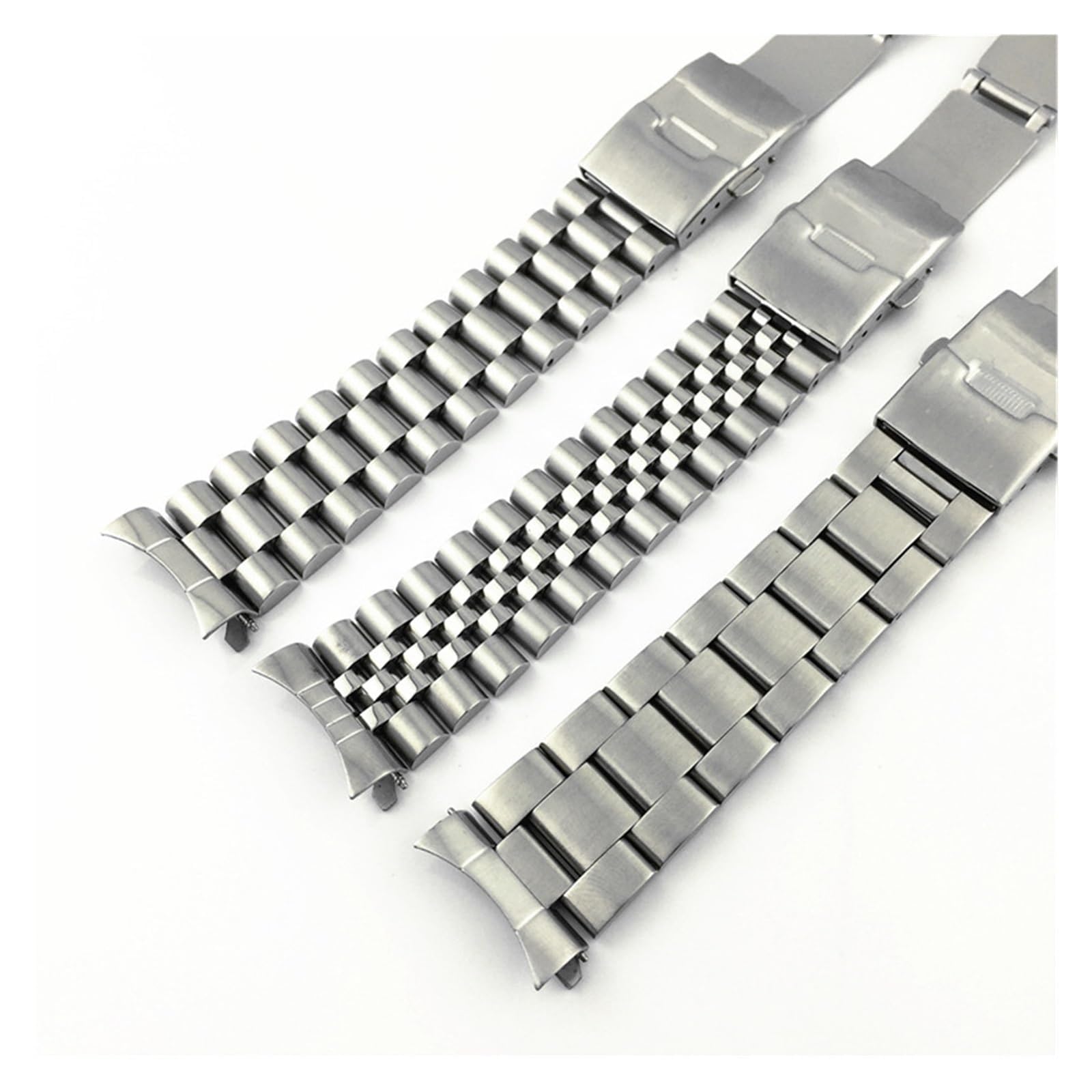 Pasek do zegarka z szybkozłączką, 20mm 22mm pasek do zegarka ze stali nierdzewnej mężczyźni kobiety solidna zakrzywiona końcówka metalowa bransoletka na nadgarstek akcesoria do paska