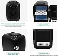Vista 7 de CROWNFUL Mini nevera, enfriador y calentador portátil de 4 litros/6 latas, nevera personal para cuidado de la piel, cosméticos, alimentos, ideal