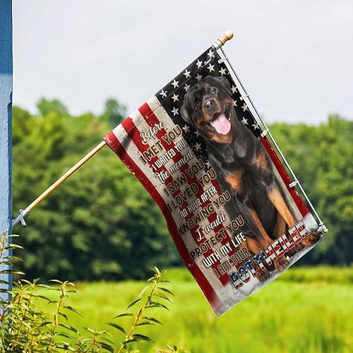 Flags-I Am Your Rottweiler - Bandera de casa (29.5 x 39.5 pulgadas) - Banderas de jardín de poliéster de alta calidad, banderas decorativas para