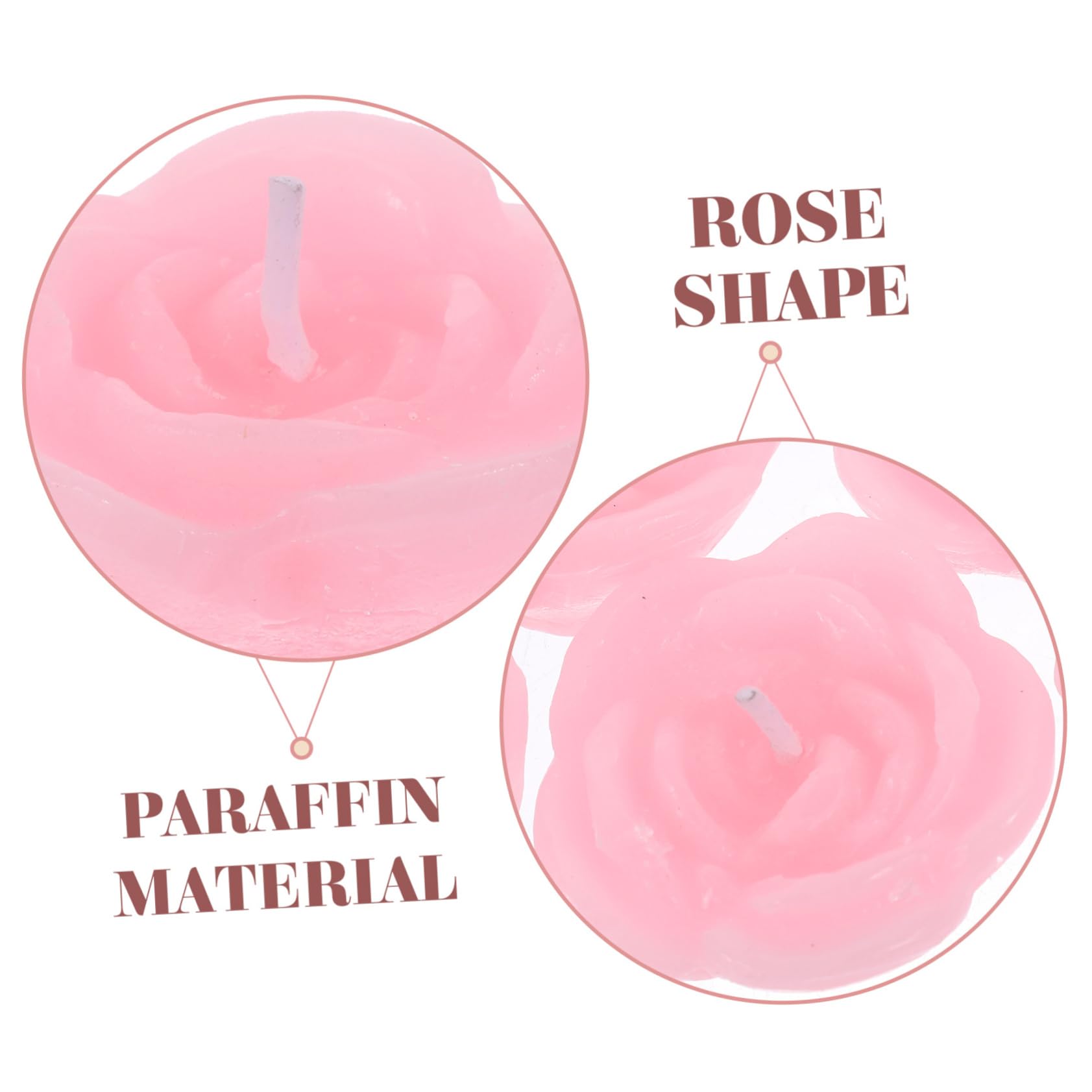 12pezzi Candele Galleggianti Rosa Forma Di Fiore Per Decorazioni Di Matrimonio e Feste Candele Decorative Per Atmosfera Romantica e Festiva Per Casa e Compleanni