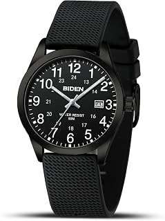 LENQIN Quartz Nurse Watch for Men Women: 30M Waterproof, Luminous Military Time Dial, Analog Sports Unisex for Medical Pros