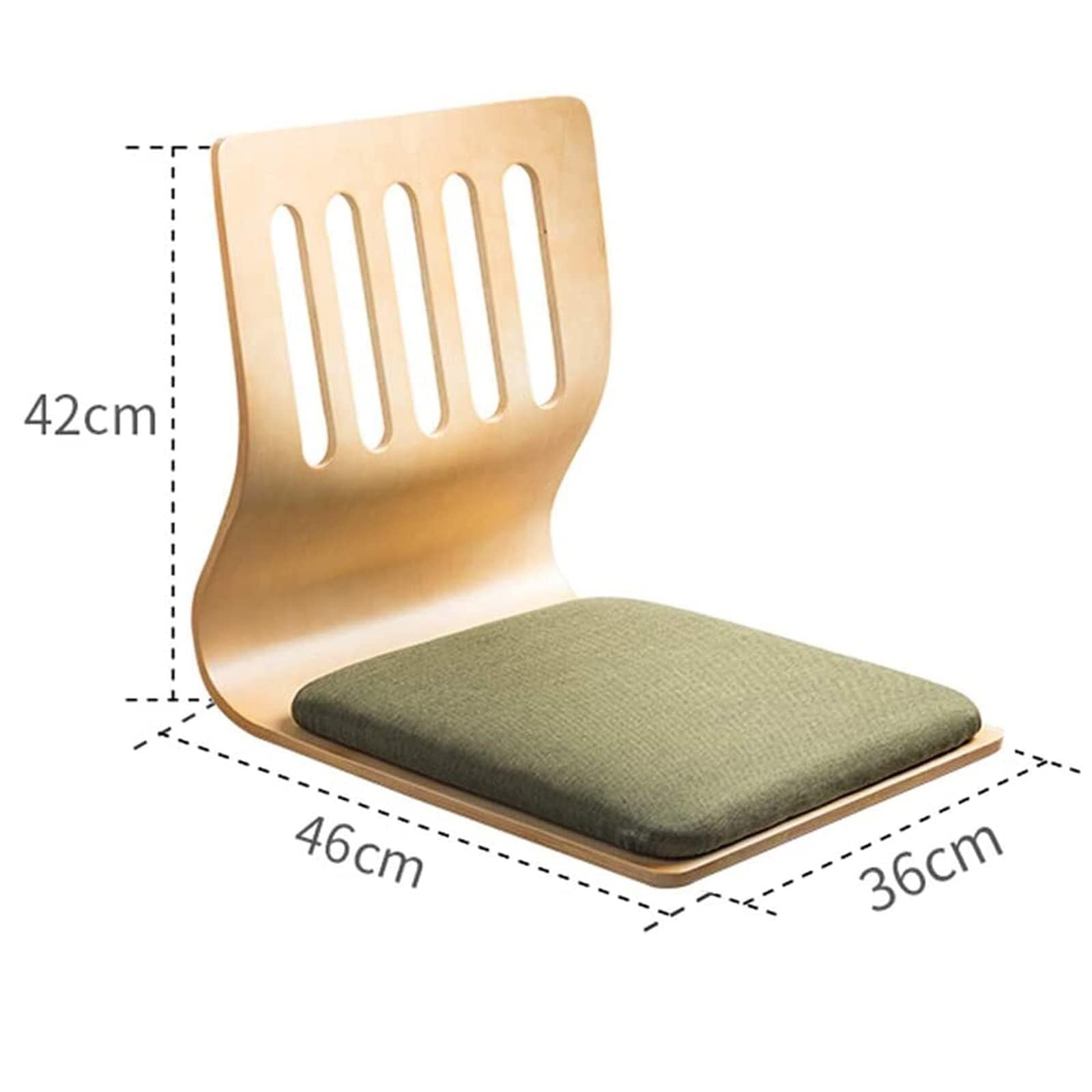 Sedia da pavimento senza gambe con schienale, seduta multifunzionale rilassante per meditazione, relax e decorazione della casa