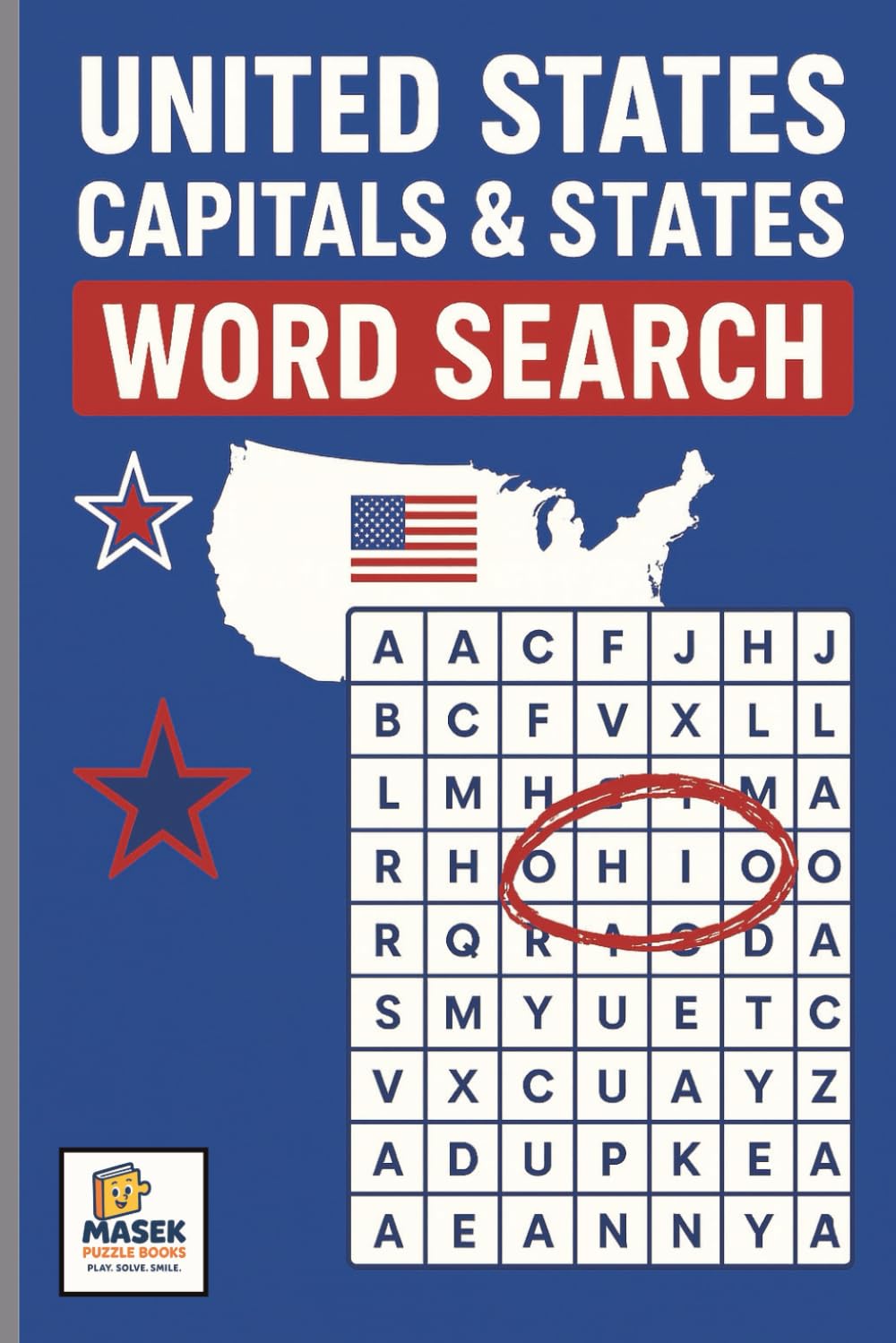 United States Capitals & States Word Search: 110+ U.S. themed pages with 50+ puzzles