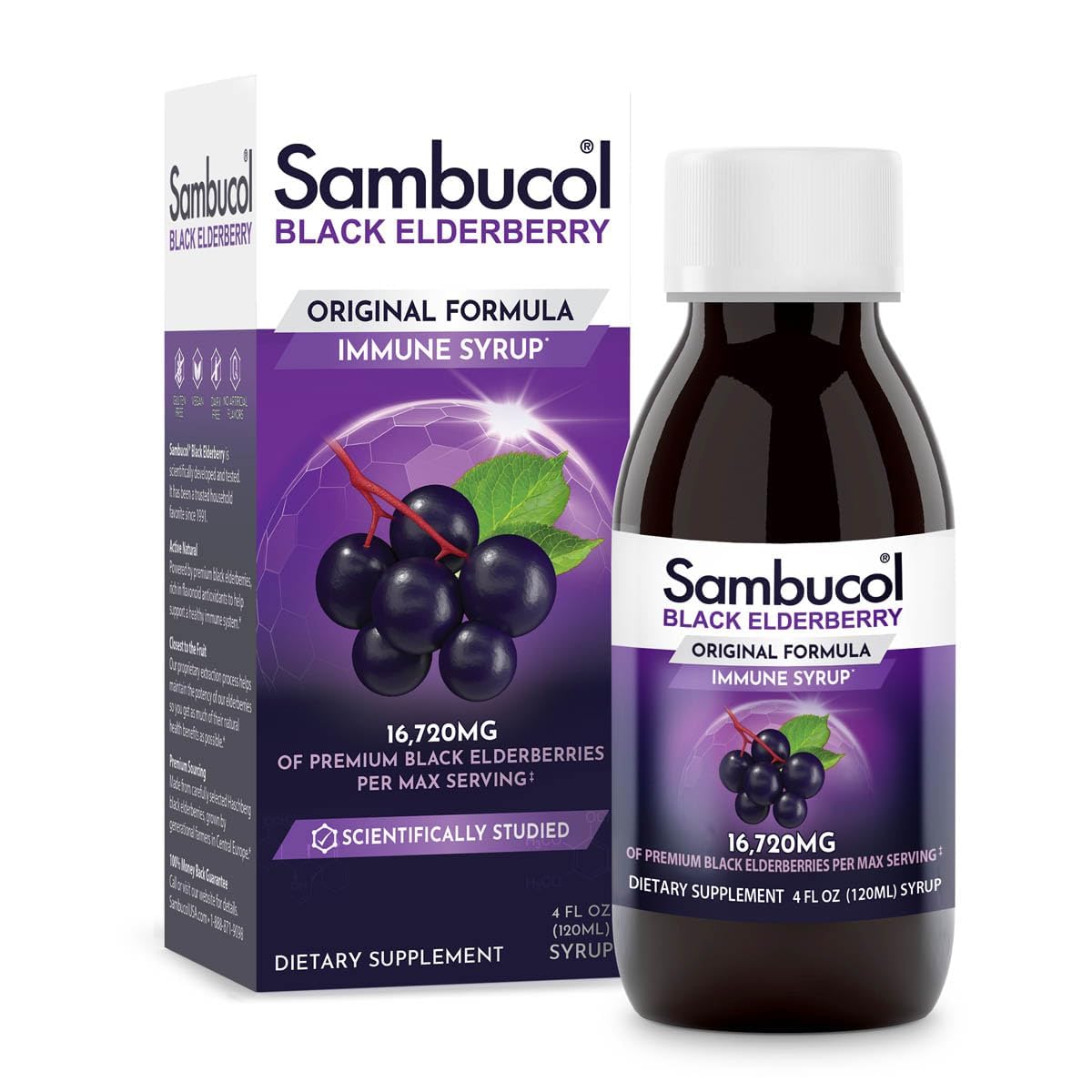 Sambucol Black Elderberry Syrup - Original Formula - 7.8 Fl Oz, 2 Pack — Amazon image 7