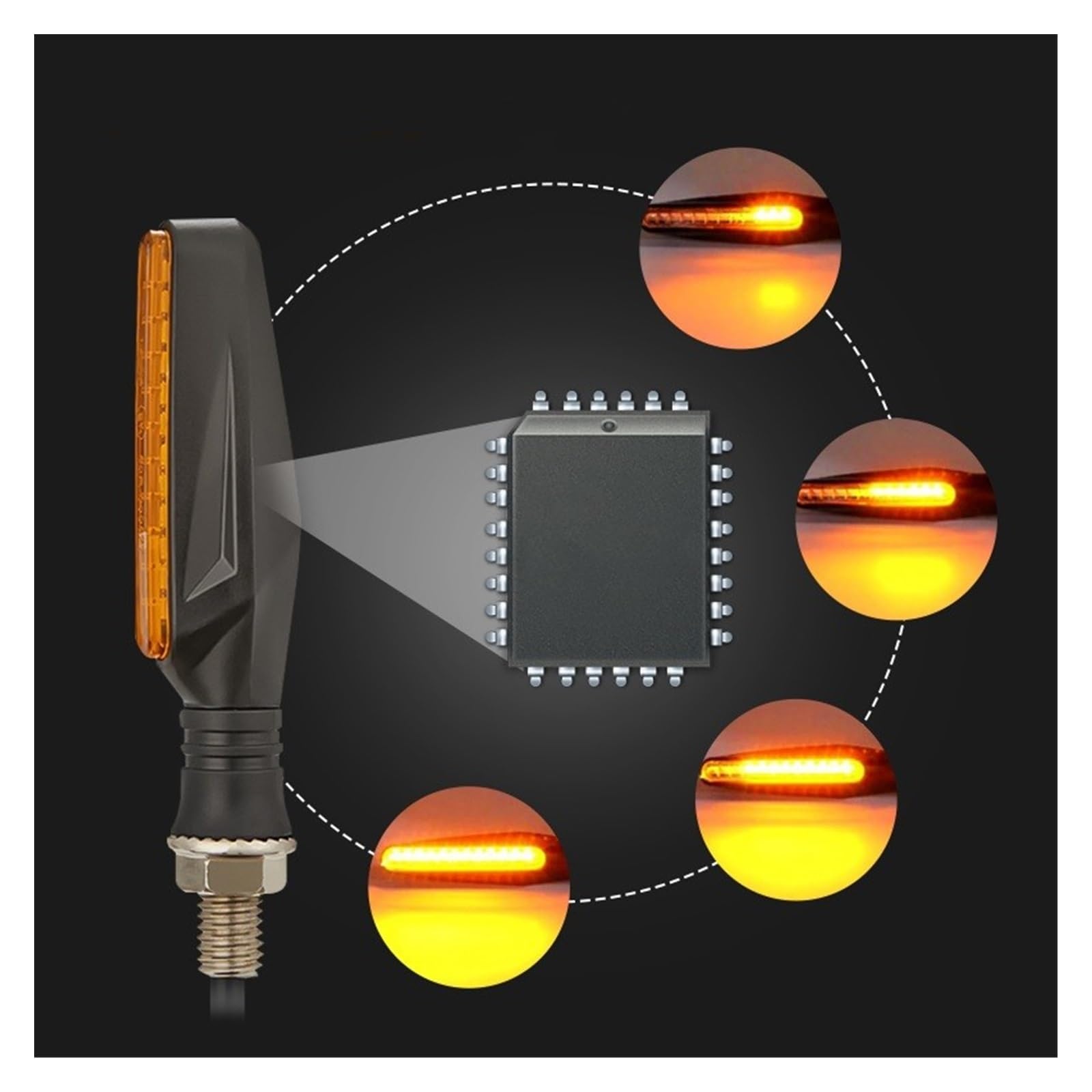 Clignotant Indicateur Clignotant De Moto E11 Marque Construit Relais Clignotants Indicateur Clignotant Clignotant Universel M10 Boulon