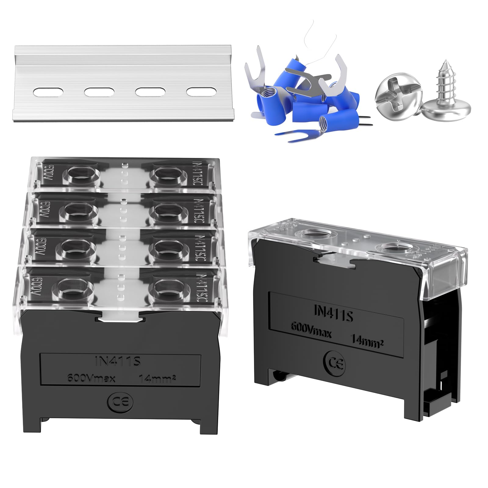 Rail Terminal Blocks - Industrial Voltage Connectors -7