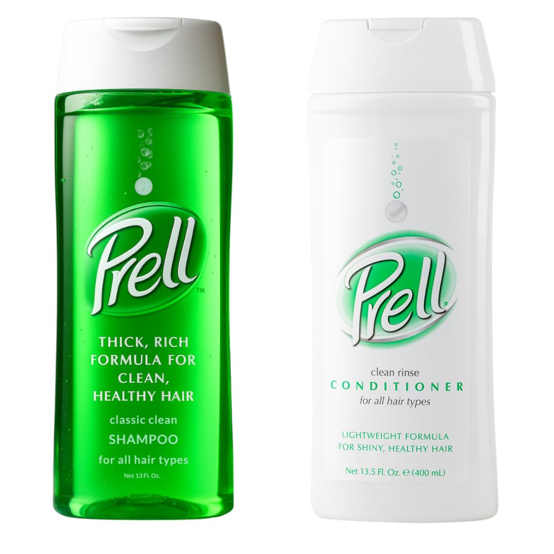 Prell 2-in-1 Shampoo & Conditioner – Classic Clean Deep Cleansing & Lightweight Conditioning for Shiny Healthy Hair | 13.5 oz