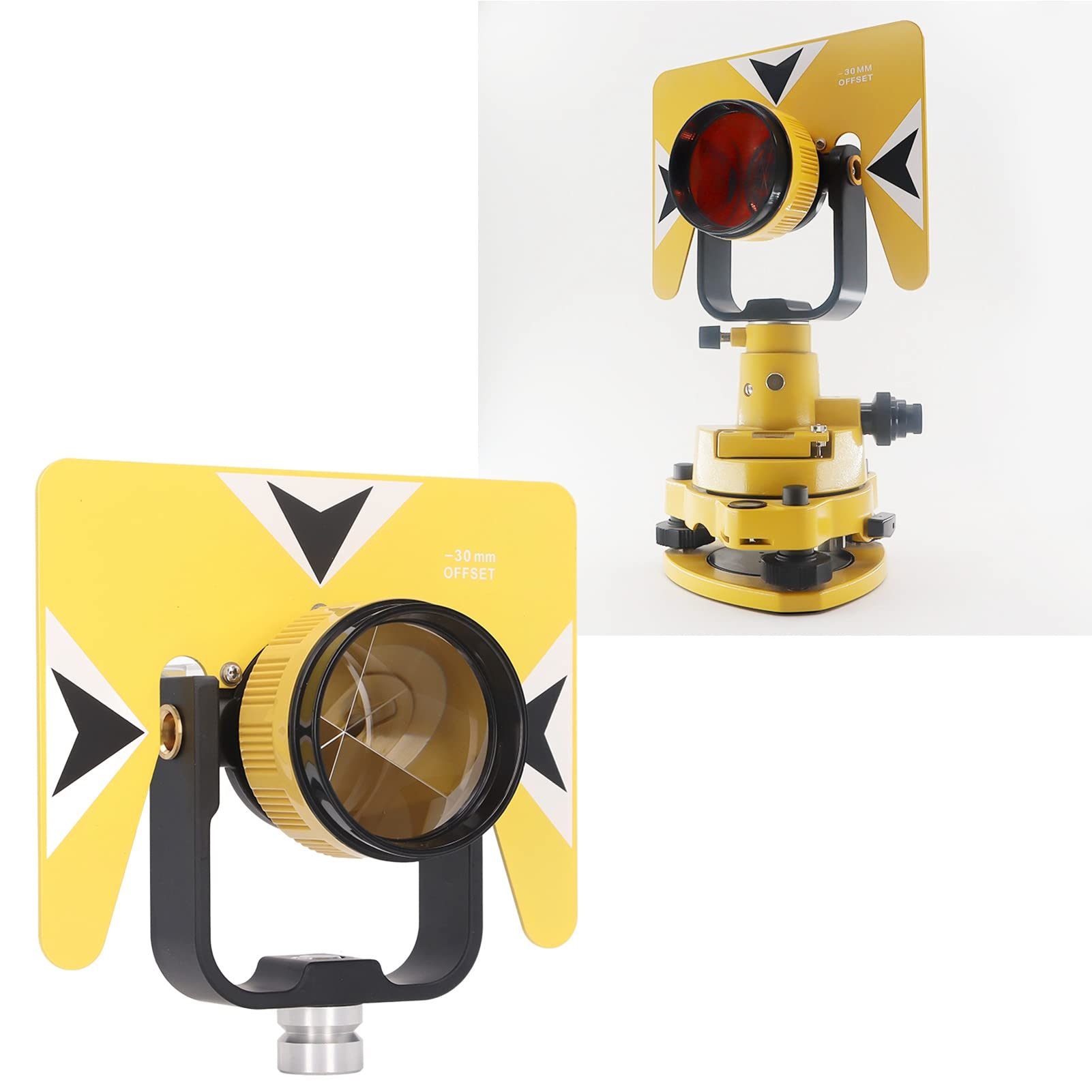 VBESTLIFE Okrągły Pryzmat Szklany, Obiektyw Pryzmatu do Geodezji, 64mm