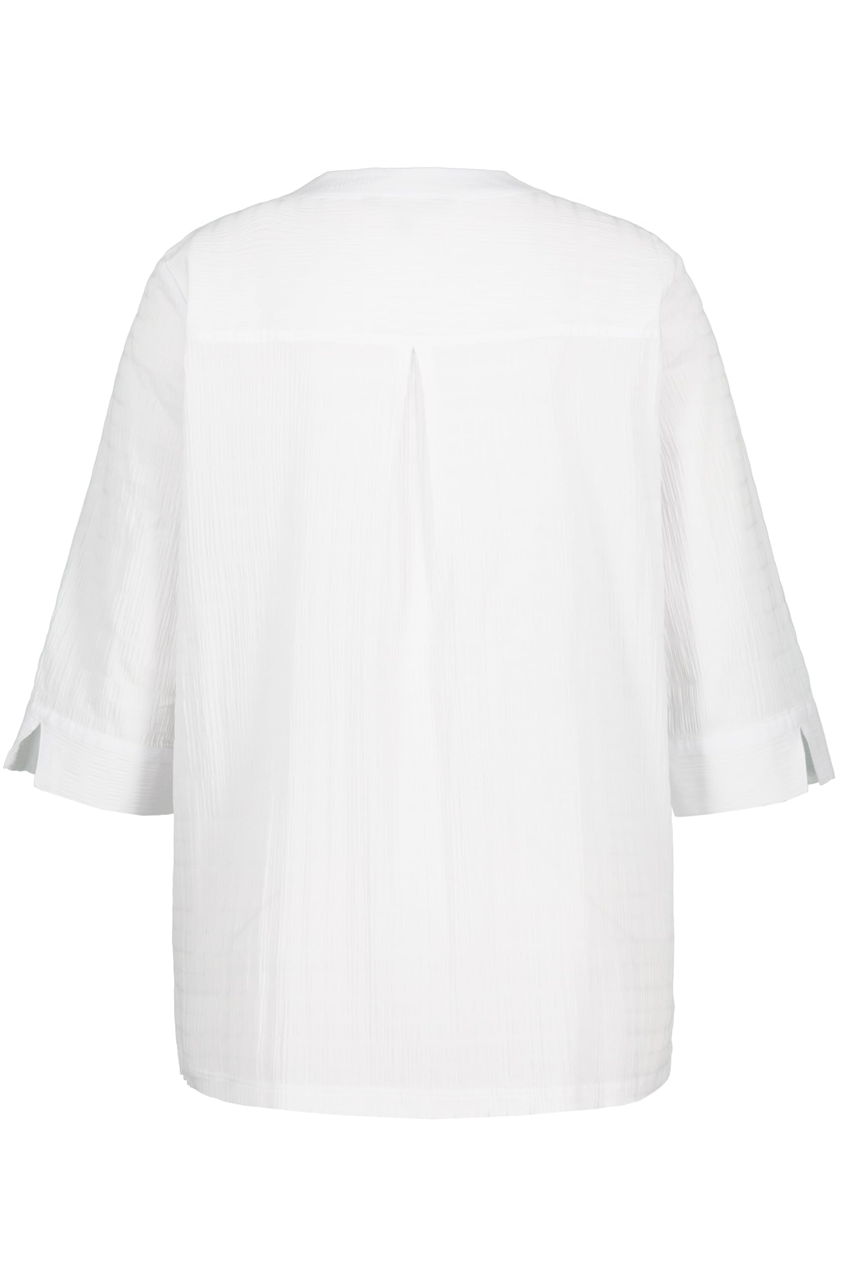 Ulla Popken Bubble-Tunika, Herzausschnitt, Biesen, 3/4-arm T-Shirt Femme