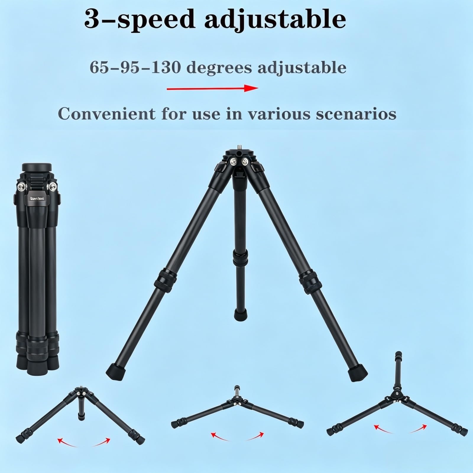 Mini-Stativ aus Kohlefaser, kleine Tischstative für Insta360, X5, X4, X3, X2, für DJI Osmo Kamera für Gimbal, Mikrofon, LED-Licht (schwarz)