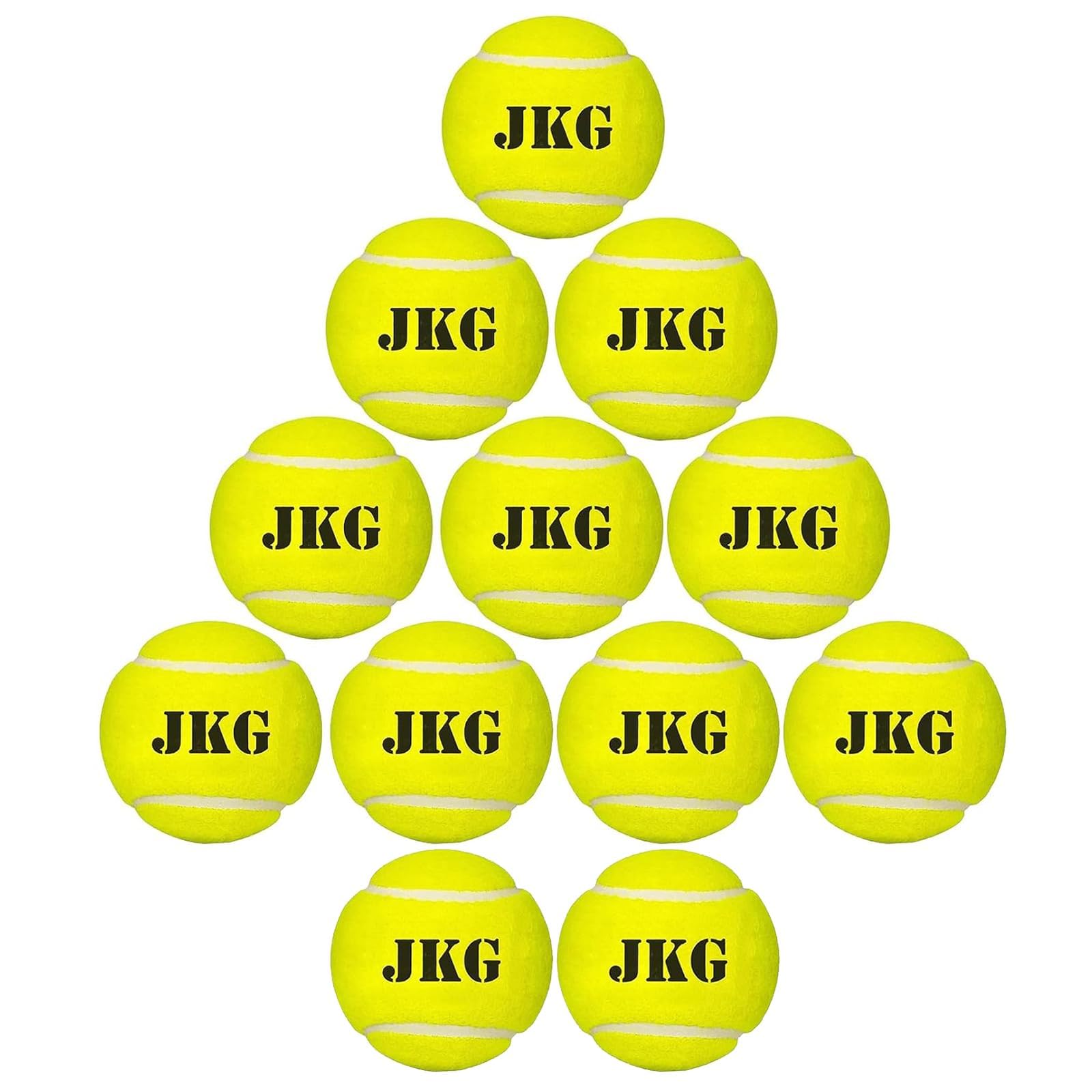 Tennis Balls for Cricket - High-Visibility Practice & Match Balls | Soft, Lightweight, Long-Lasting Tennis Ball for All Surfaces (90g Each) (12)-image-31