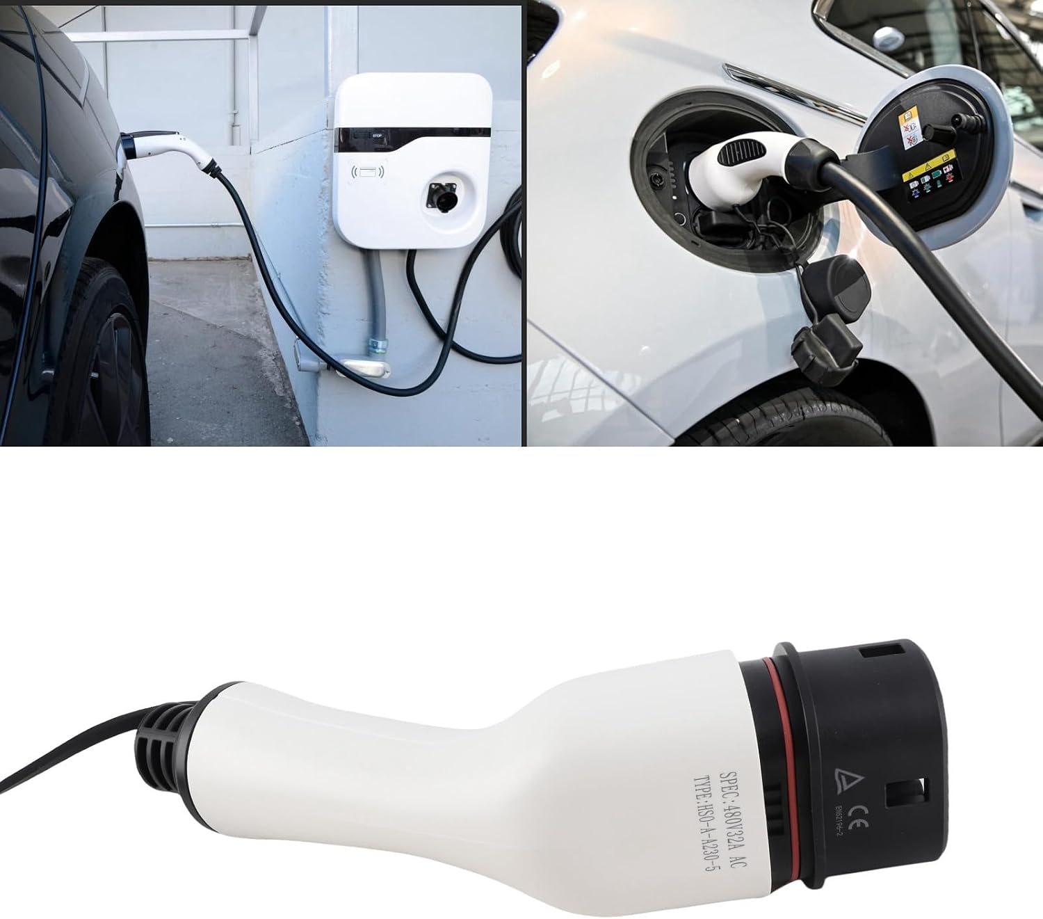 EV Charging Adaptor, EV Female Plug 3 Phase for Type 2 PHEV for Outdoor for Indoors